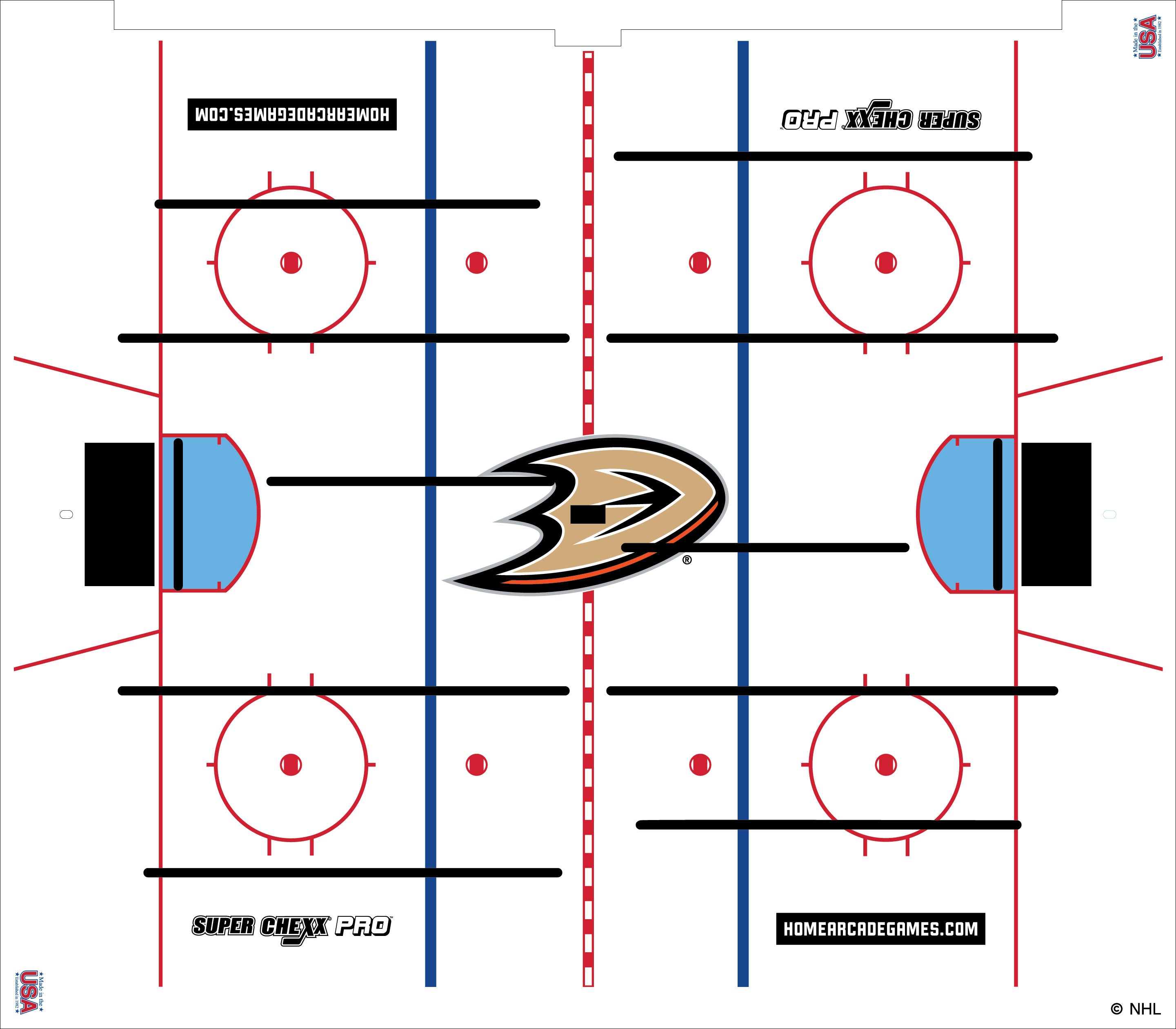 Anaheim Ducks NHL Super Chexx Pro Bubble Hockey – Super Chexx Store
