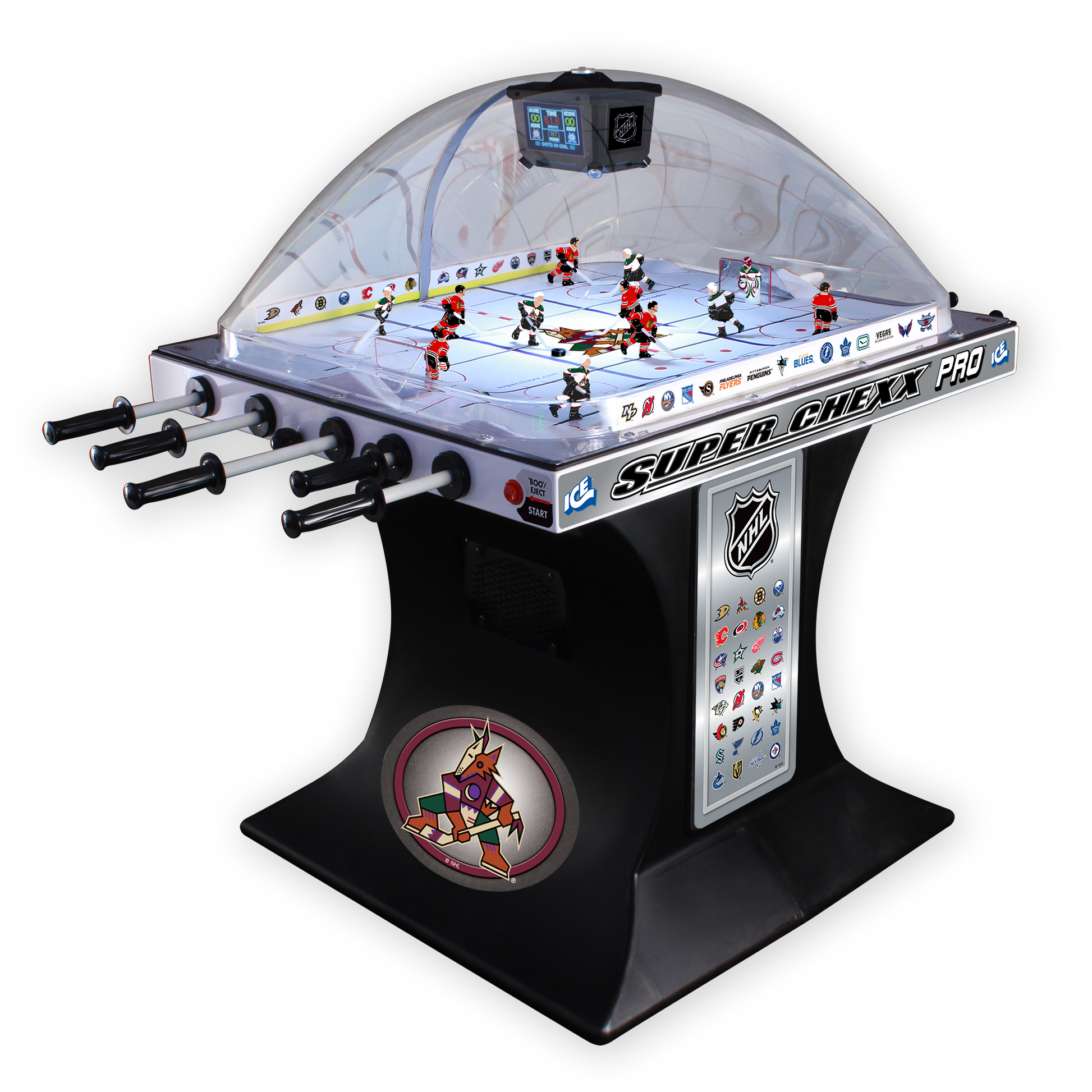 Arizona Coyotes NHL Super Chexx Pro Bubble Hockey Arcade Innovative Concepts in Entertainment   