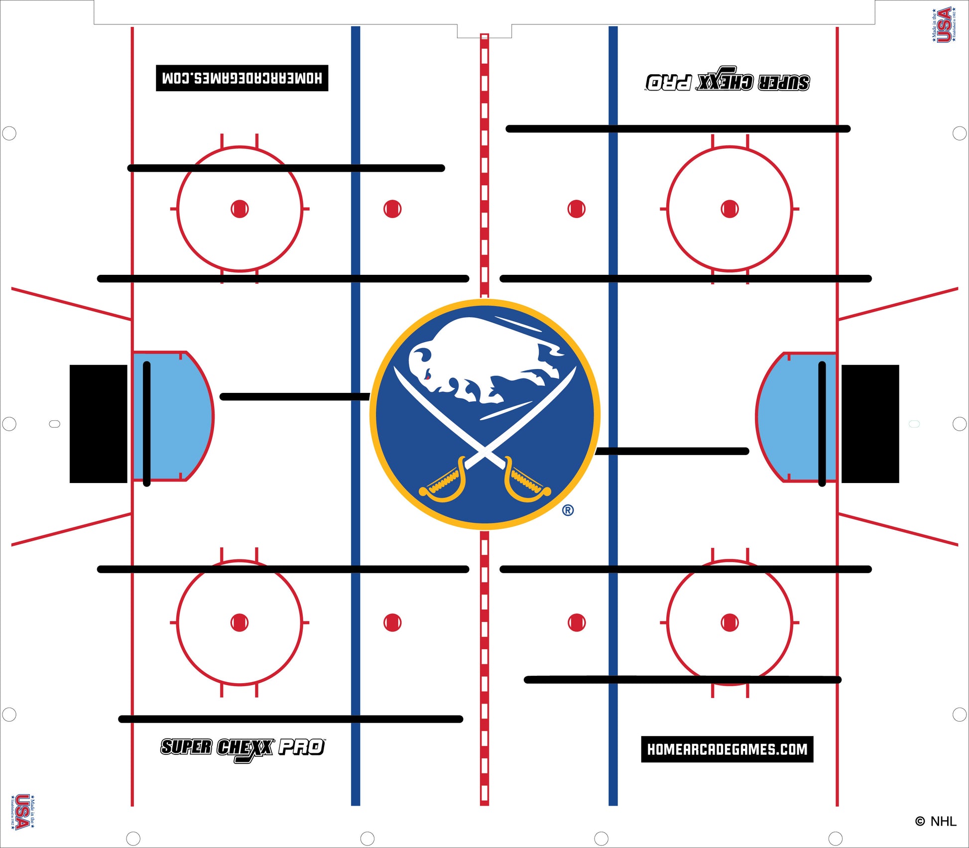 Buffalo Sabres NHL Super Chexx Pro Bubble Hockey Arcade Innovative Concepts in Entertainment