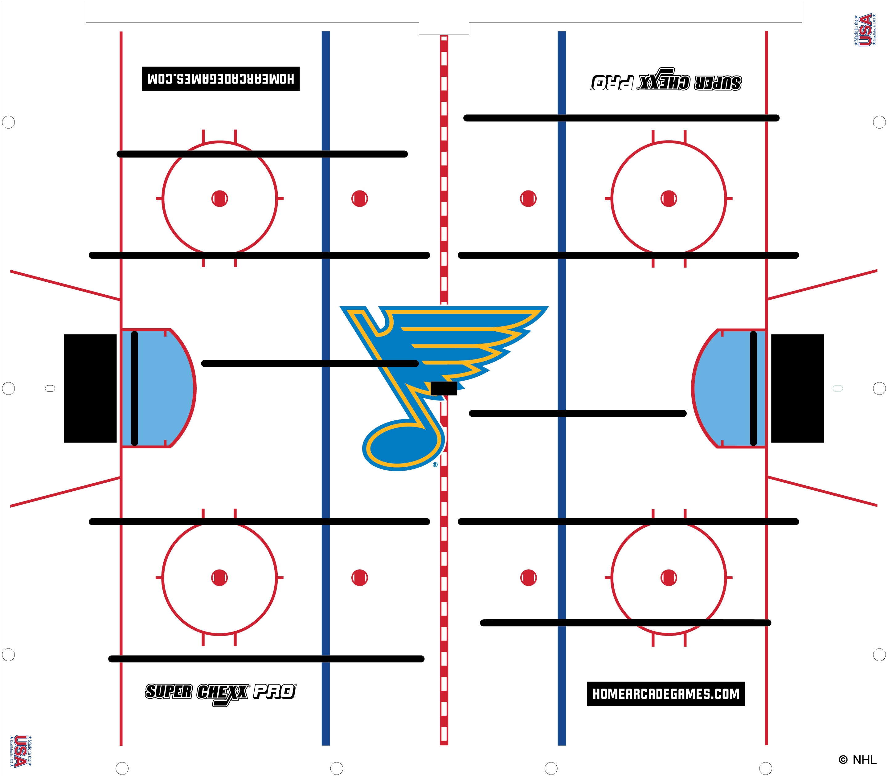 St. Louis Blues NHL Super Chexx Pro Bubble Hockey – Super Chexx Store