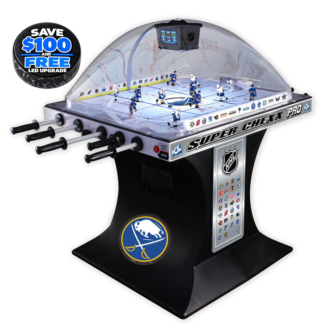 Buffalo Sabres NHL Super Chexx Pro Bubble Hockey Arcade Innovative Concepts in Entertainment