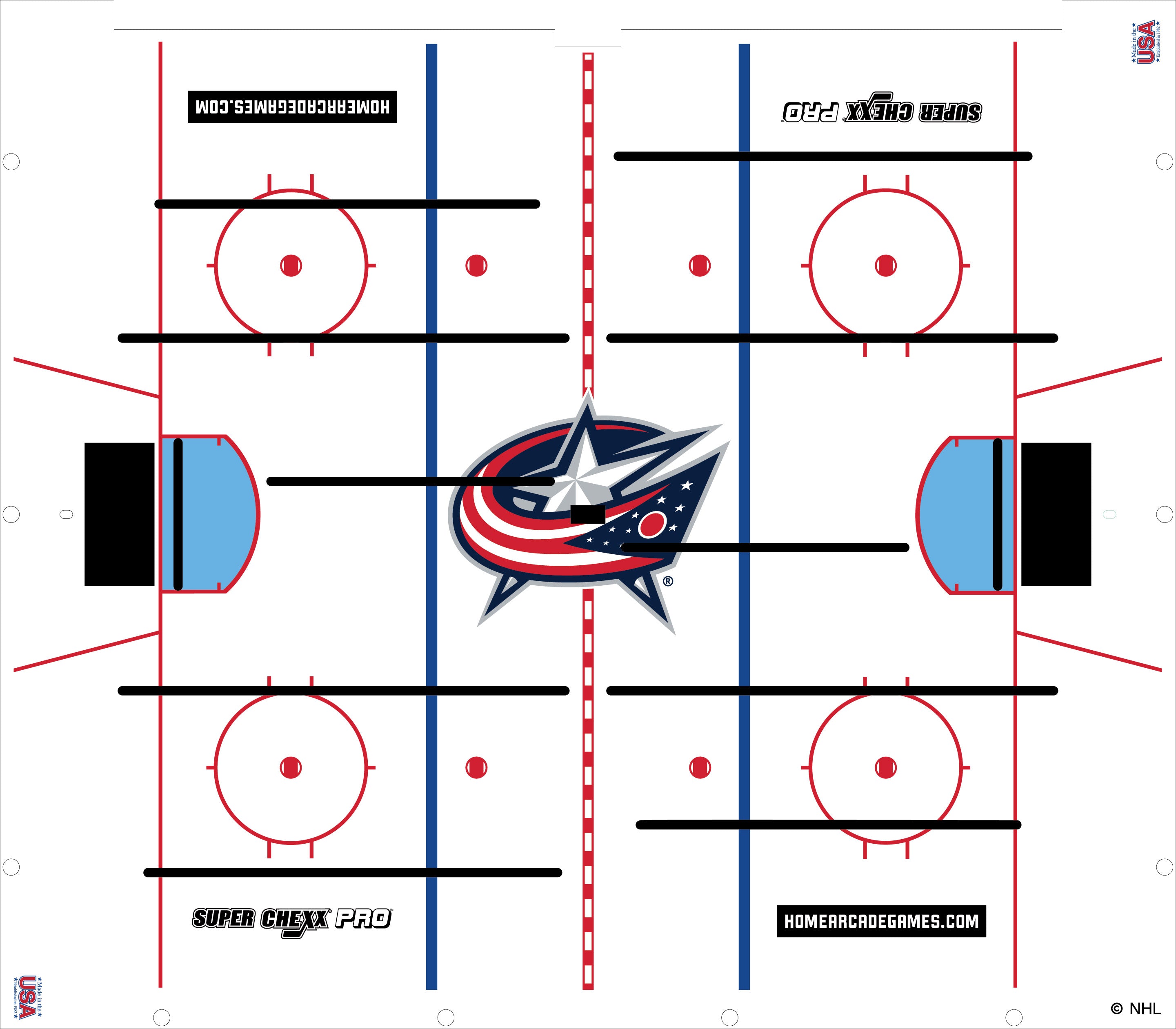 Columbus Blue Jackets NHL Super Chexx Pro Bubble Hockey – Super