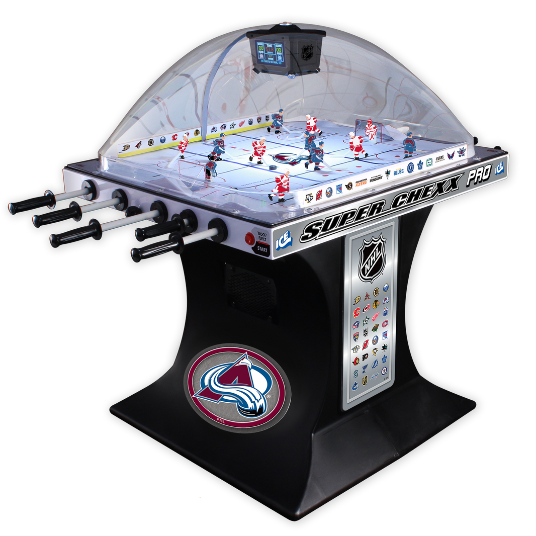 Colorado Avalanche NHL Super Chexx Pro Bubble Hockey Arcade Innovative Concepts in Entertainment   