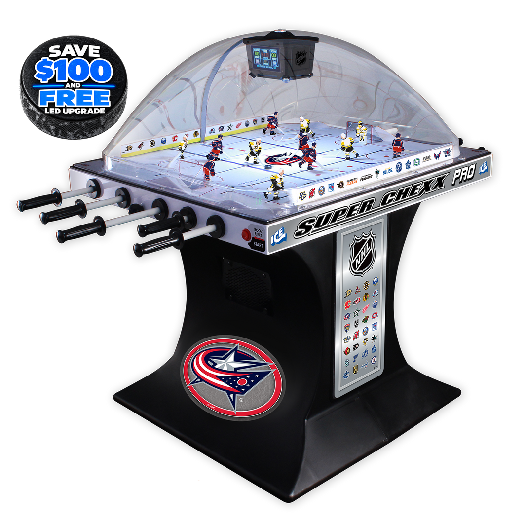 Columbus Blue Jackets NHL Super Chexx Pro Bubble Hockey Arcade Innovative Concepts in Entertainment
