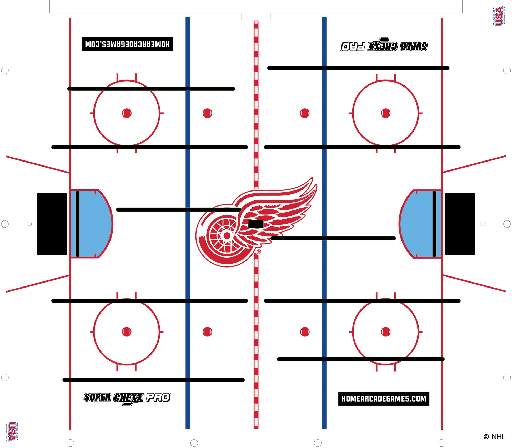 Detroit Red Wings NHL Super Chexx Pro Bubble Hockey Arcade Innovative Concepts in Entertainment