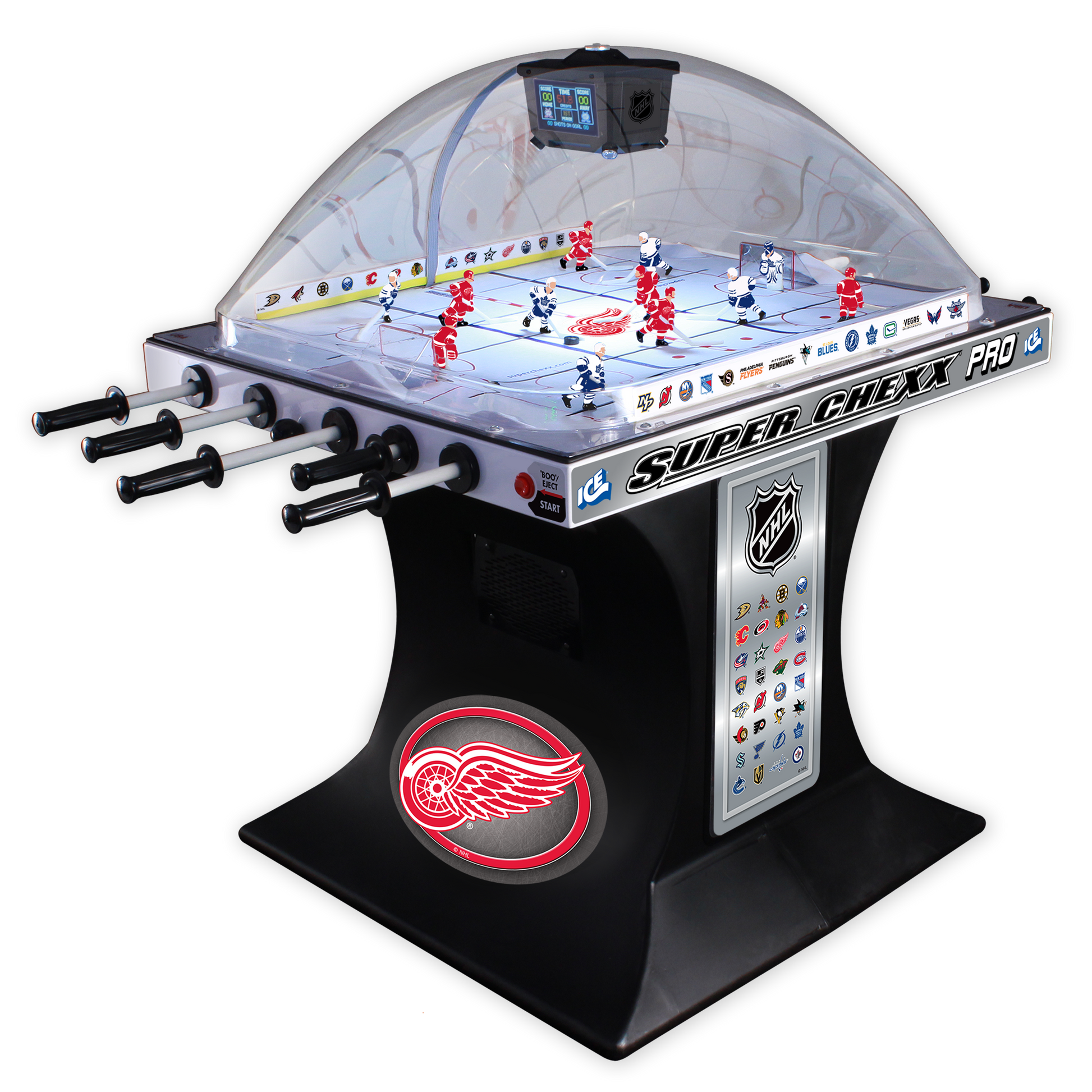 Detroit Red Wings NHL Super Chexx Pro Bubble Hockey Arcade Innovative Concepts in Entertainment   