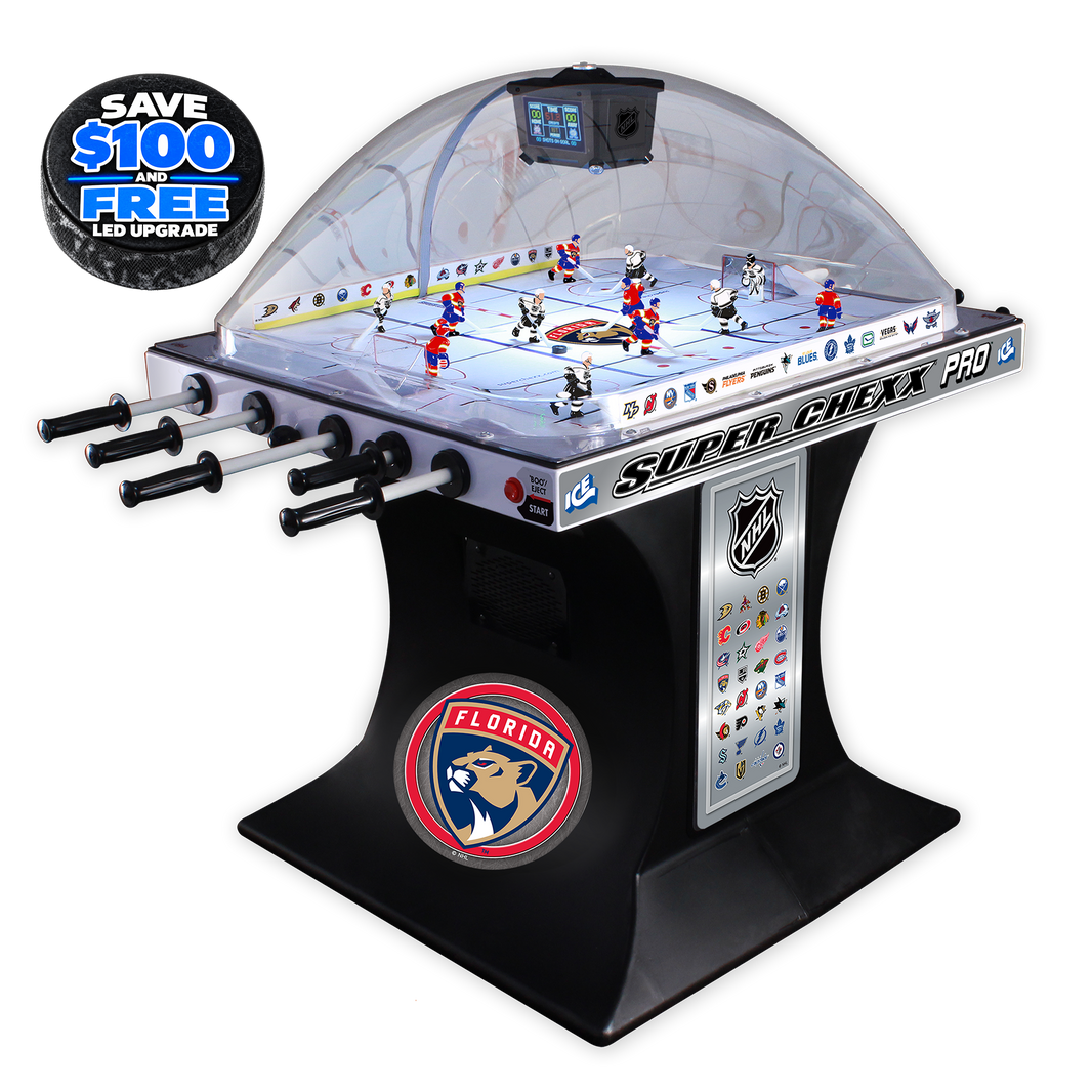 Florida Panthers NHL Super Chexx Pro Bubble Hockey Arcade Innovative Concepts in Entertainment