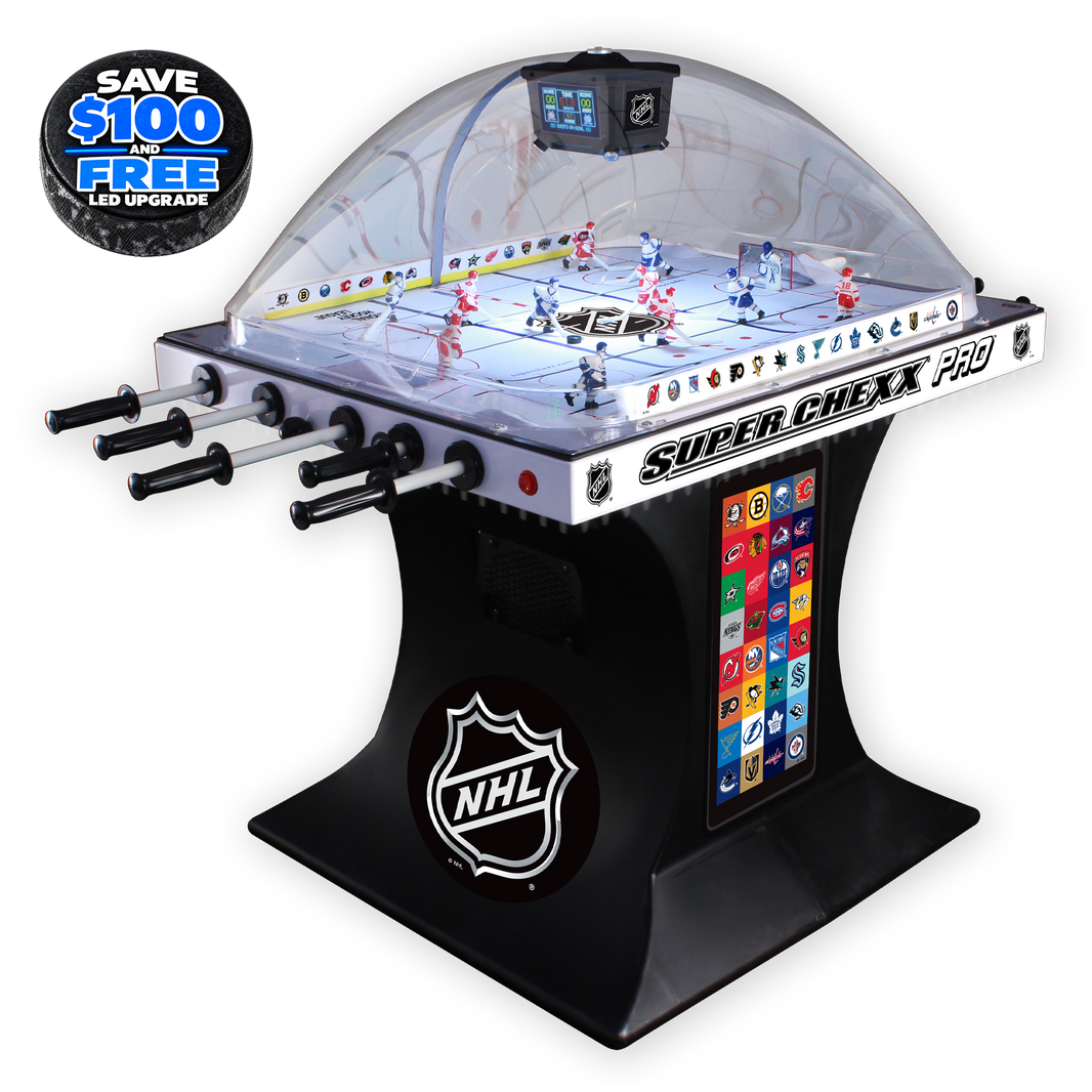NHL Shield Super Chexx Pro Bubble Hockey Arcade Innovative Concepts in Entertainment