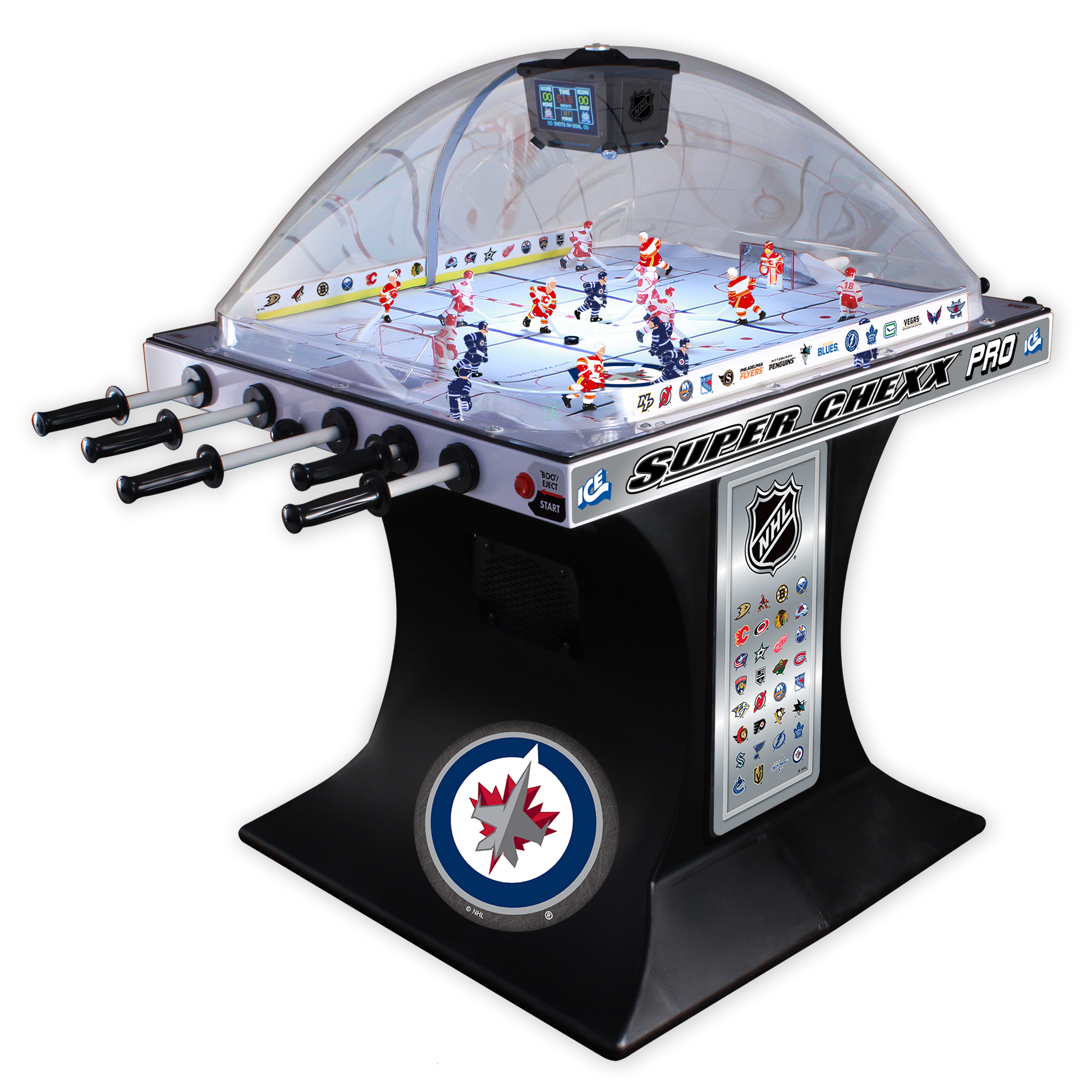 Winnipeg Jets NHL Super Chexx Pro Bubble Hockey Arcade Innovative Concepts in Entertainment   