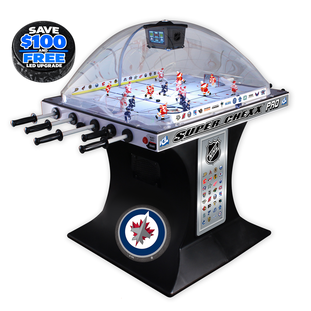 Winnipeg Jets NHL Super Chexx Pro Bubble Hockey Arcade Innovative Concepts in Entertainment