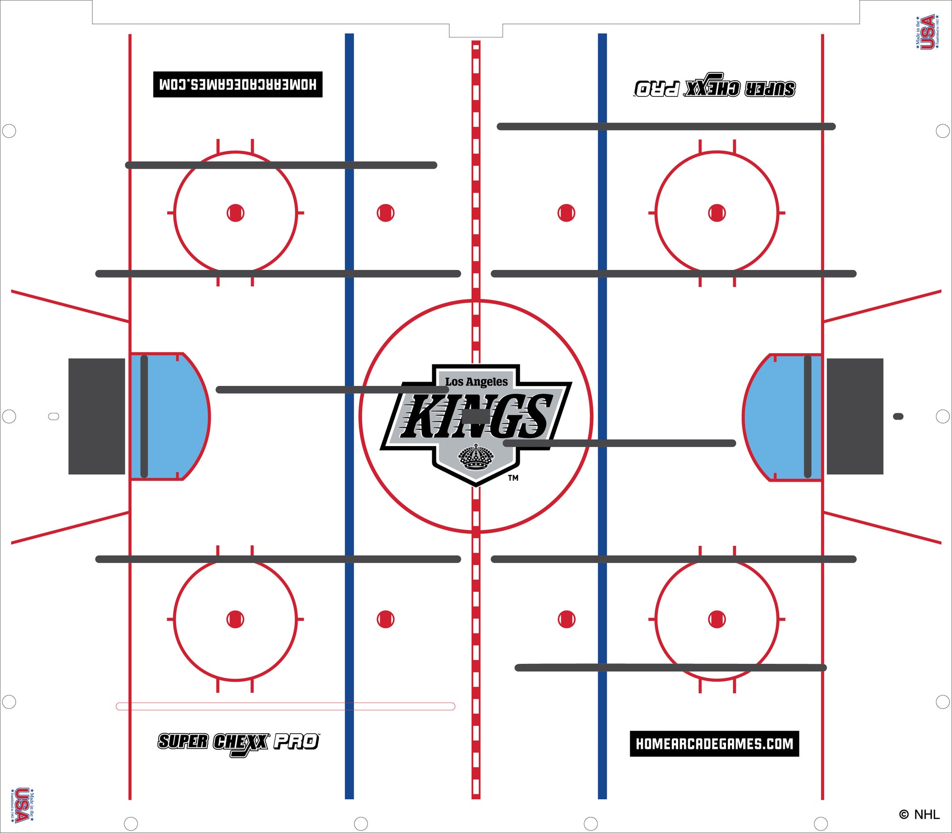L.A. Kings NHL Super Chexx Pro Bubble Hockey Arcade Innovative Concepts in Entertainment