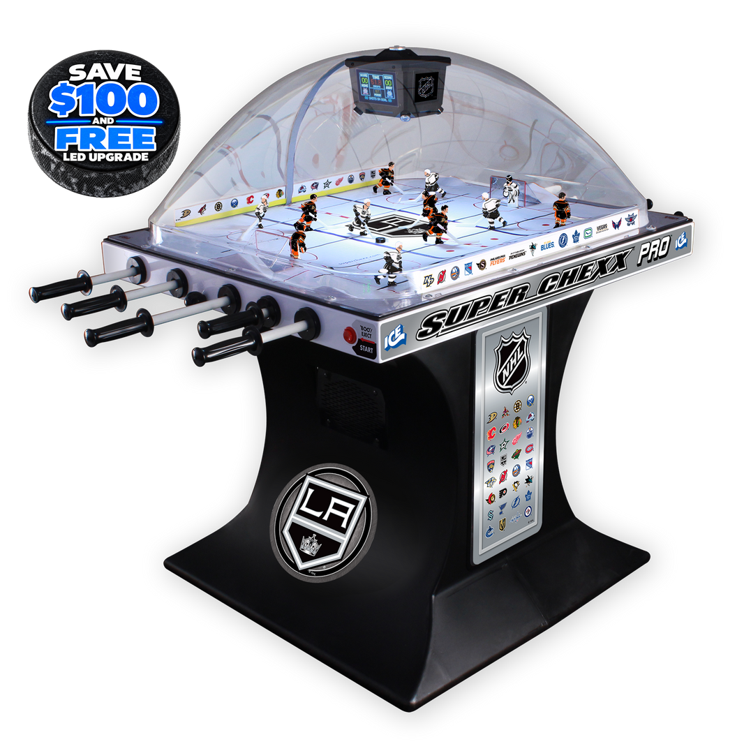 L.A. Kings NHL Super Chexx Pro Bubble Hockey Arcade Innovative Concepts in Entertainment