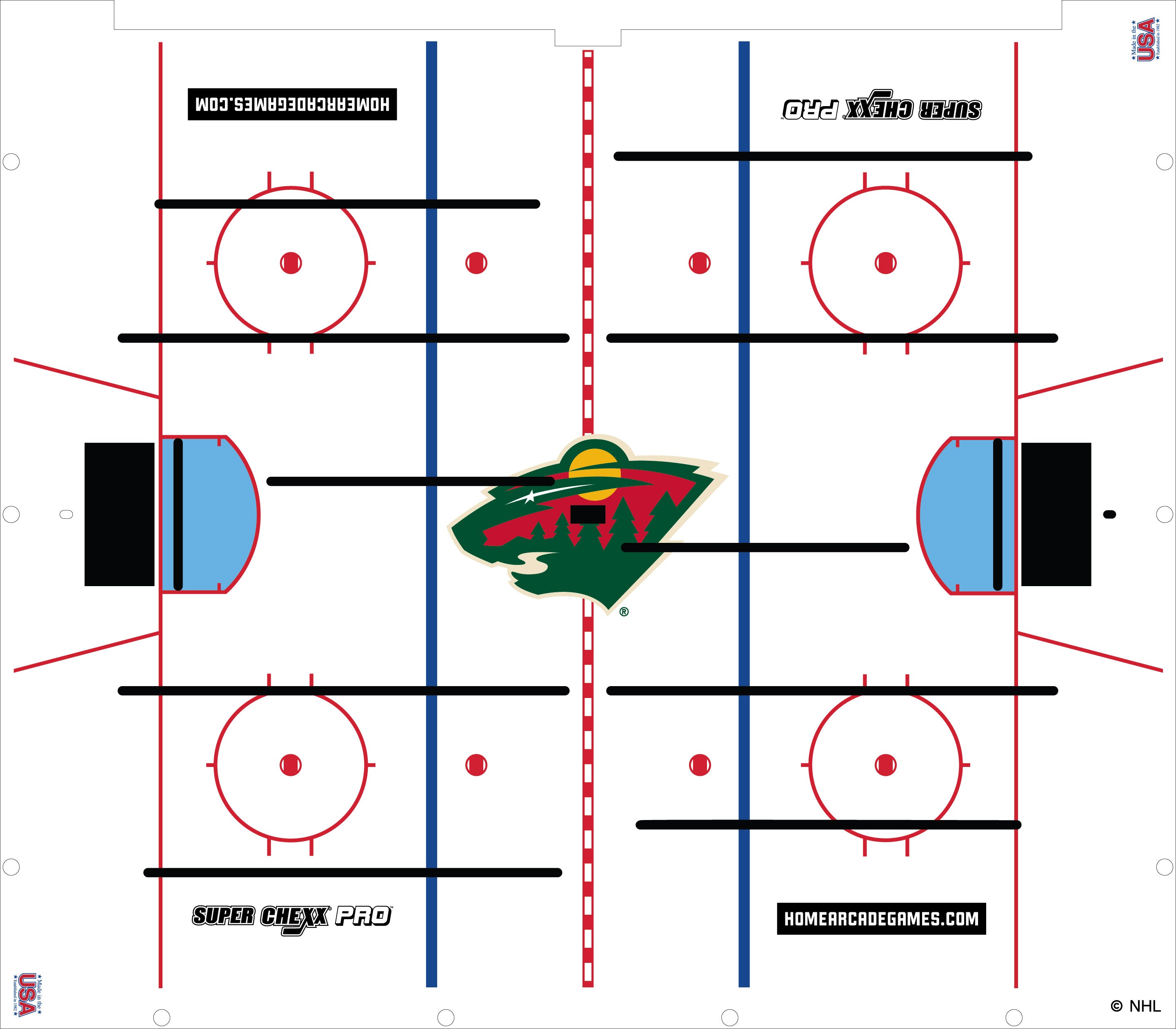 Minnesota Wild NHL Super Chexx Pro Bubble Hockey – Super Chexx Store