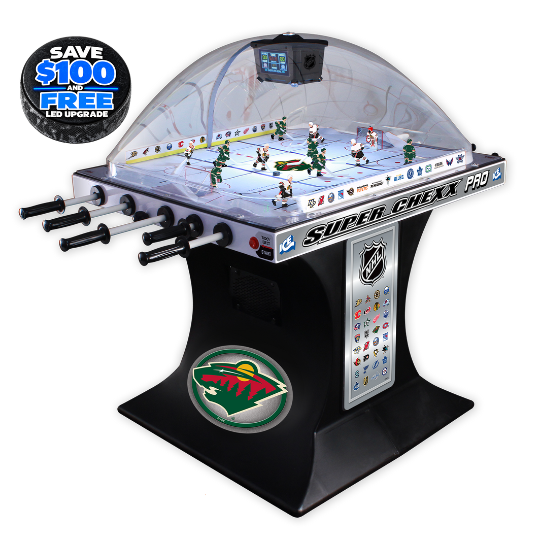 Minnesota Wild NHL Super Chexx Pro Bubble Hockey Arcade Innovative Concepts in Entertainment