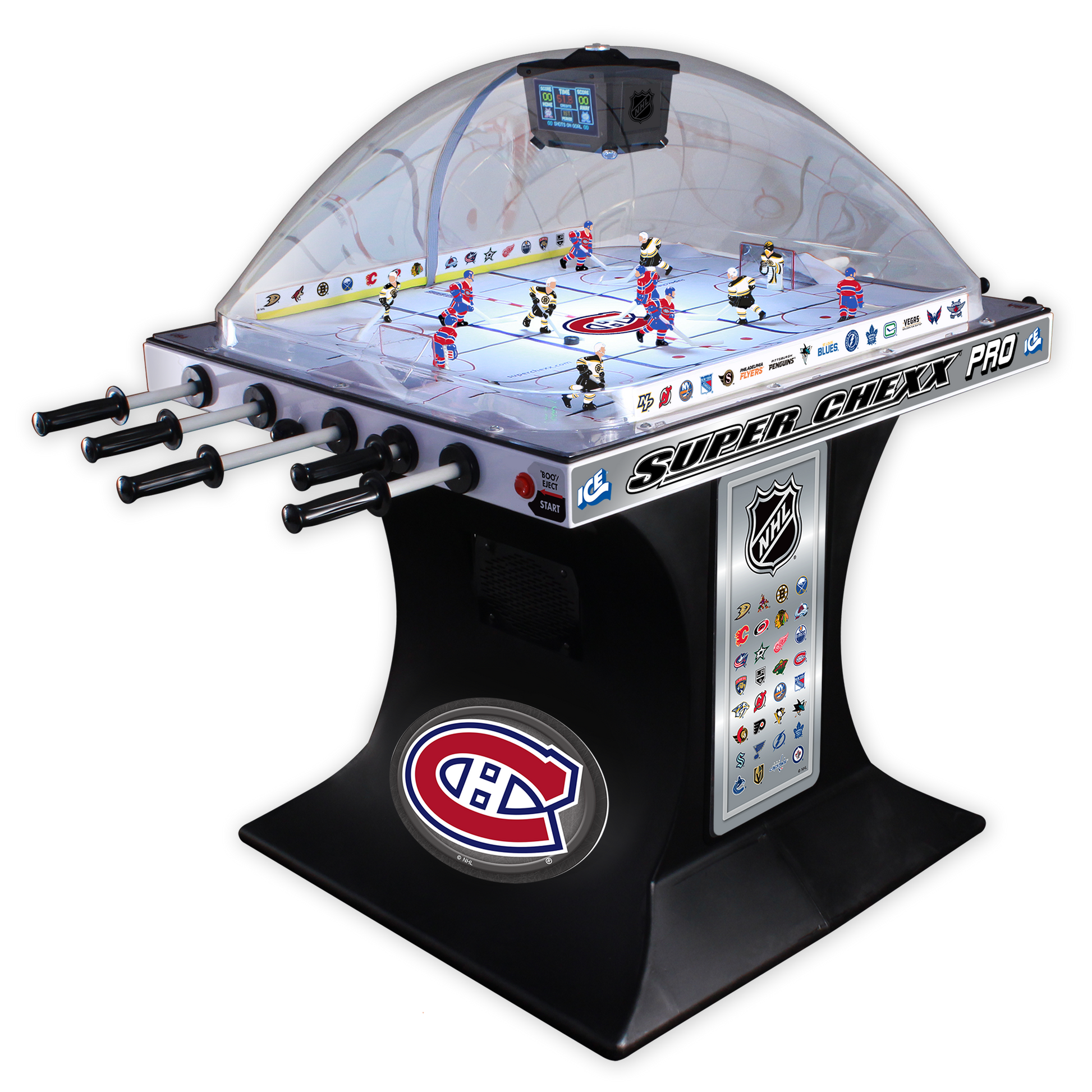 Montreal Canadiens NHL Super Chexx Pro Bubble Hockey Arcade Innovative Concepts in Entertainment   