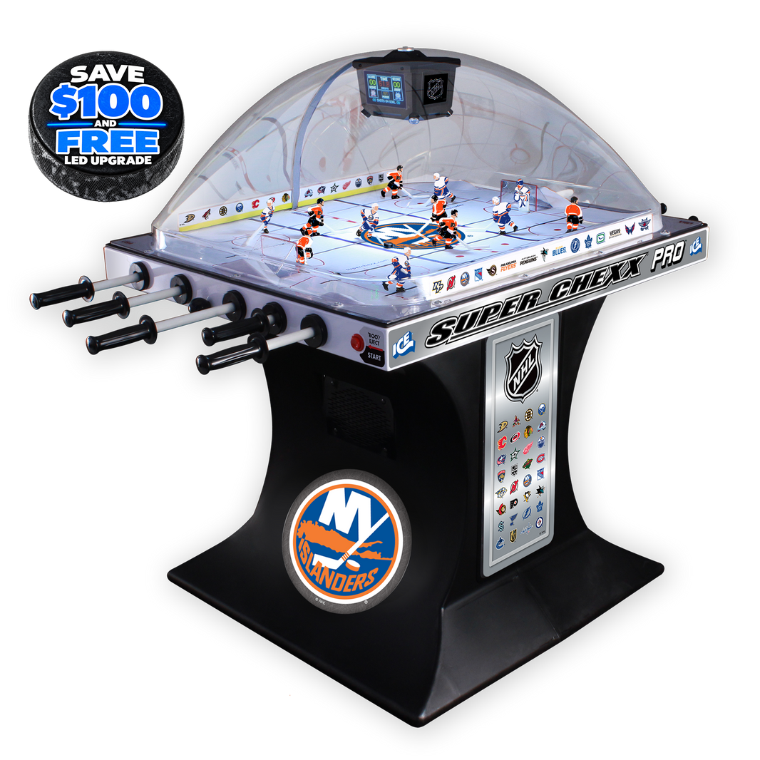 New York Islanders NHL Super Chexx Pro Bubble Hockey Arcade Innovative Concepts in Entertainment