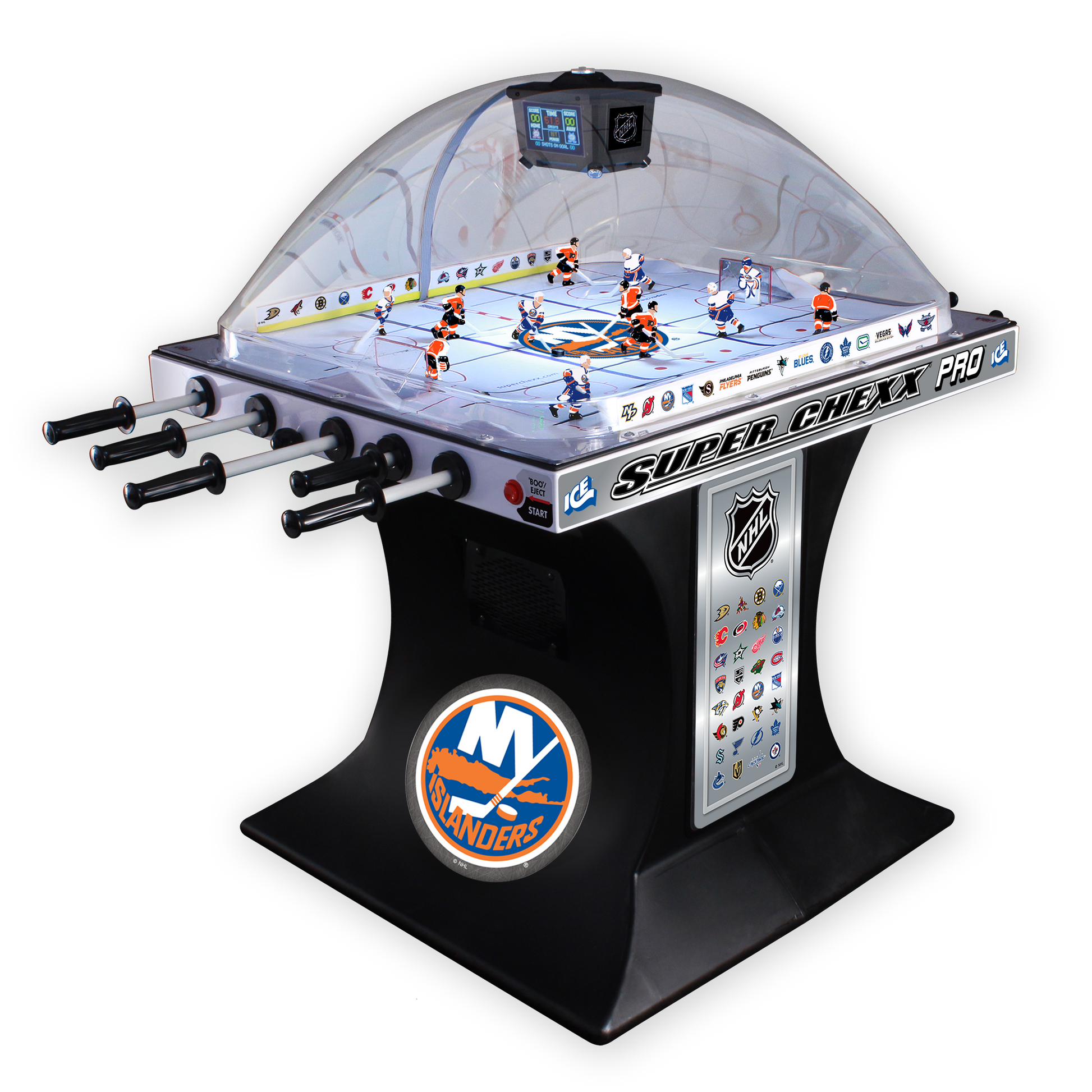 New York Islanders NHL Super Chexx Pro Bubble Hockey Arcade Innovative Concepts in Entertainment   