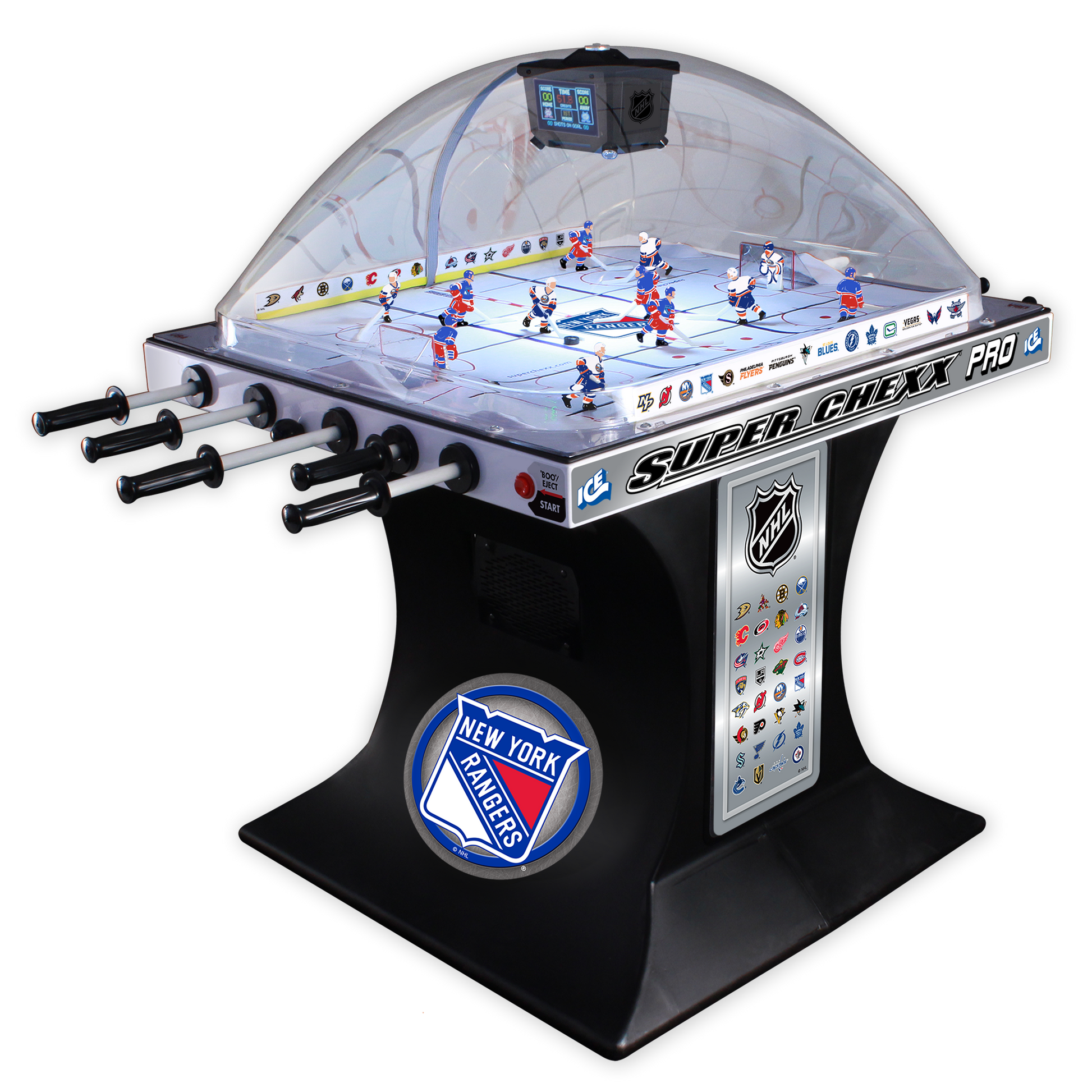 New York Rangers NHL Super Chexx Pro Bubble Hockey Arcade Innovative Concepts in Entertainment   