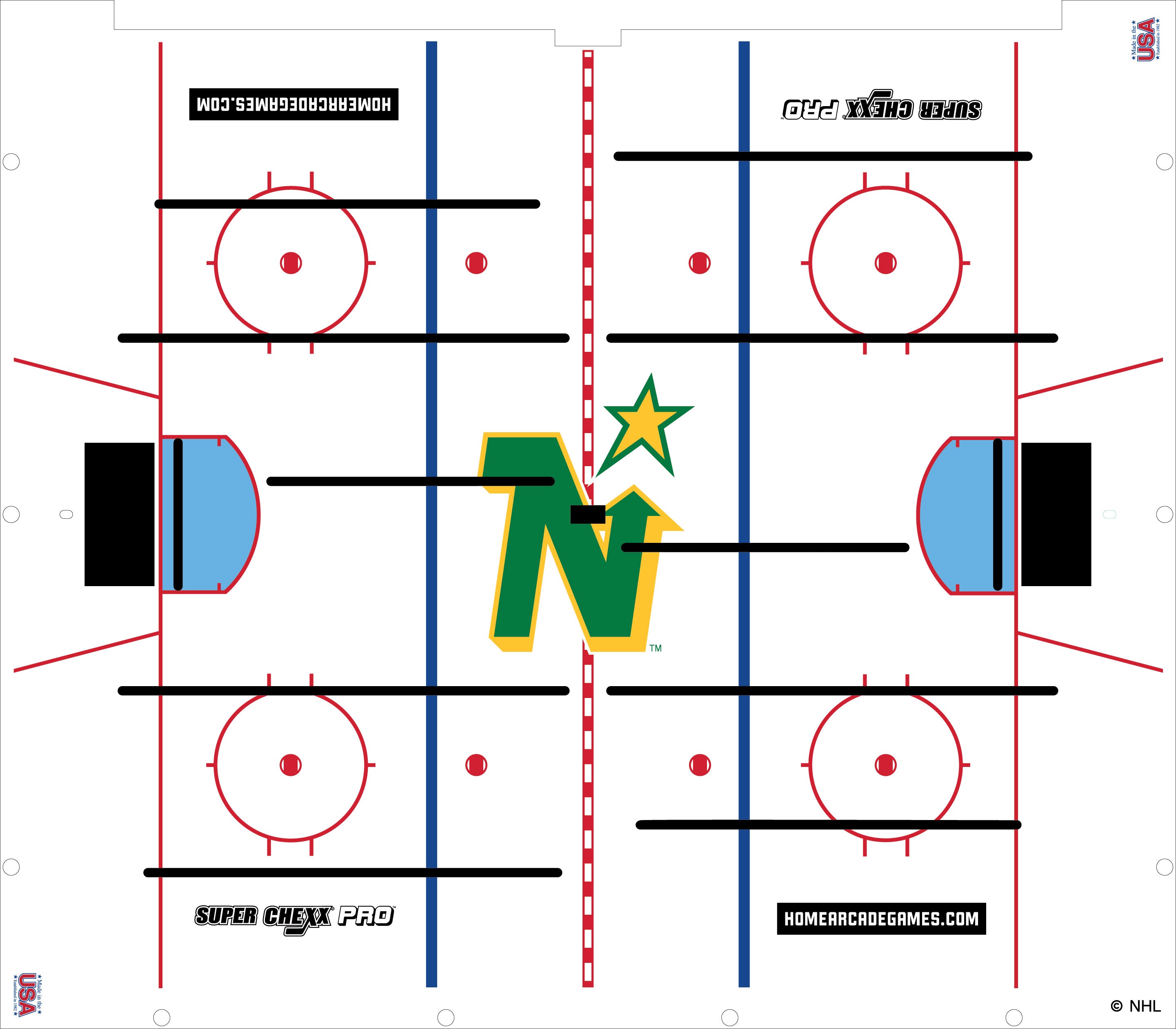 North Stars NHL Super Chexx Pro Bubble Hockey – Super Chexx Store