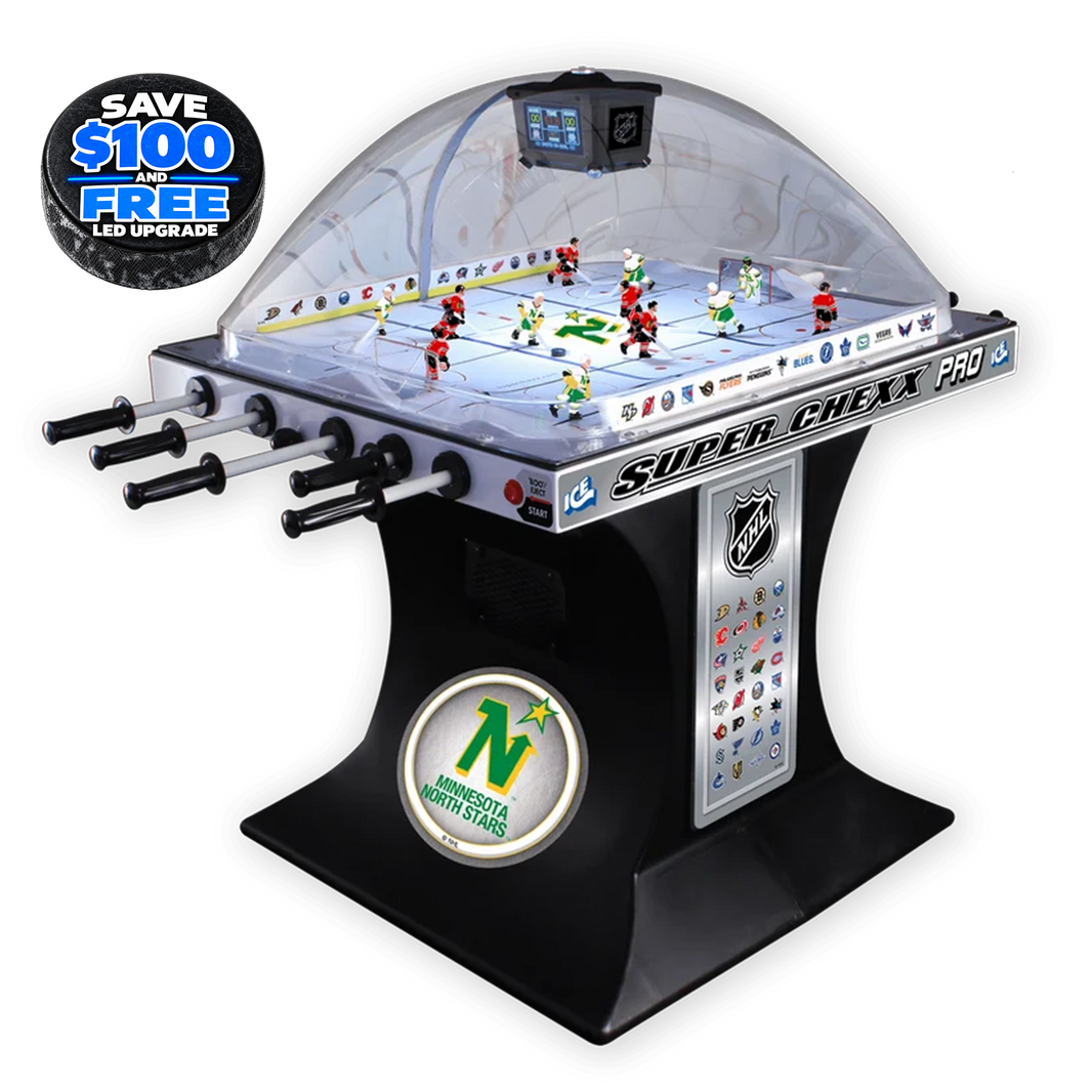 North Stars NHL Super Chexx Pro Bubble Hockey Arcade Innovative Concepts in Entertainment
