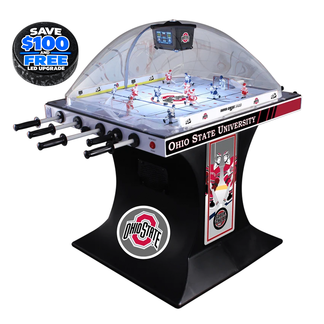 Ohio State Super Chexx PRO® Bubble Hockey Arcade Innovative Concepts in Entertainment