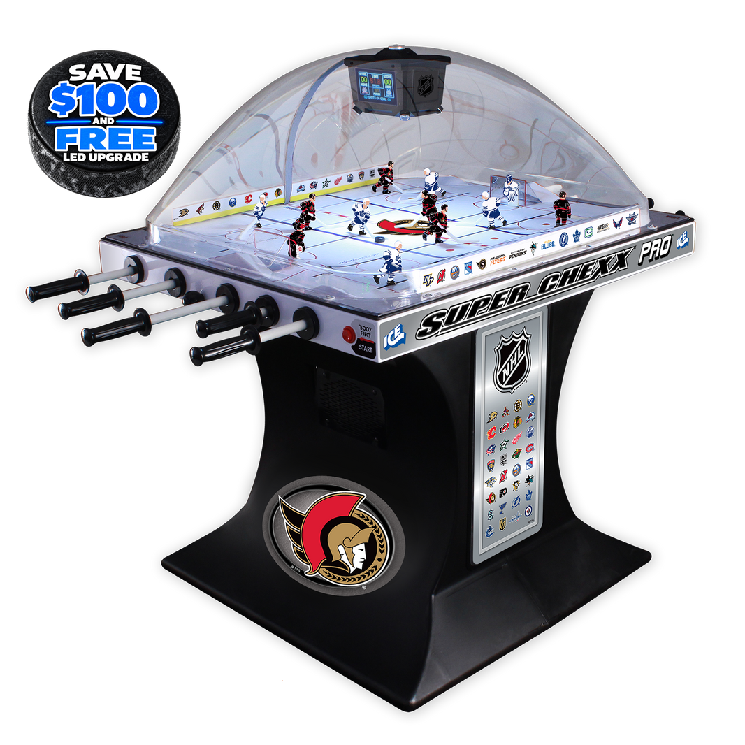 Ottawa Senators NHL Super Chexx Pro Bubble Hockey Arcade Innovative Concepts in Entertainment