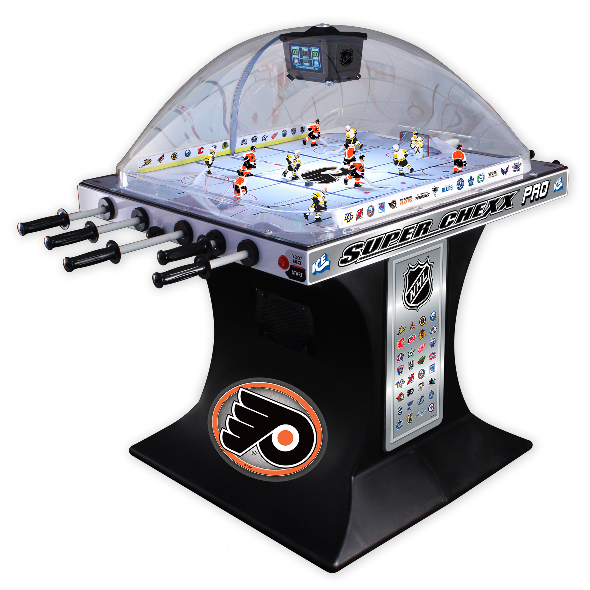 Philadelphia Flyers NHL Super Chexx Pro Bubble Hockey Arcade Innovative Concepts in Entertainment   