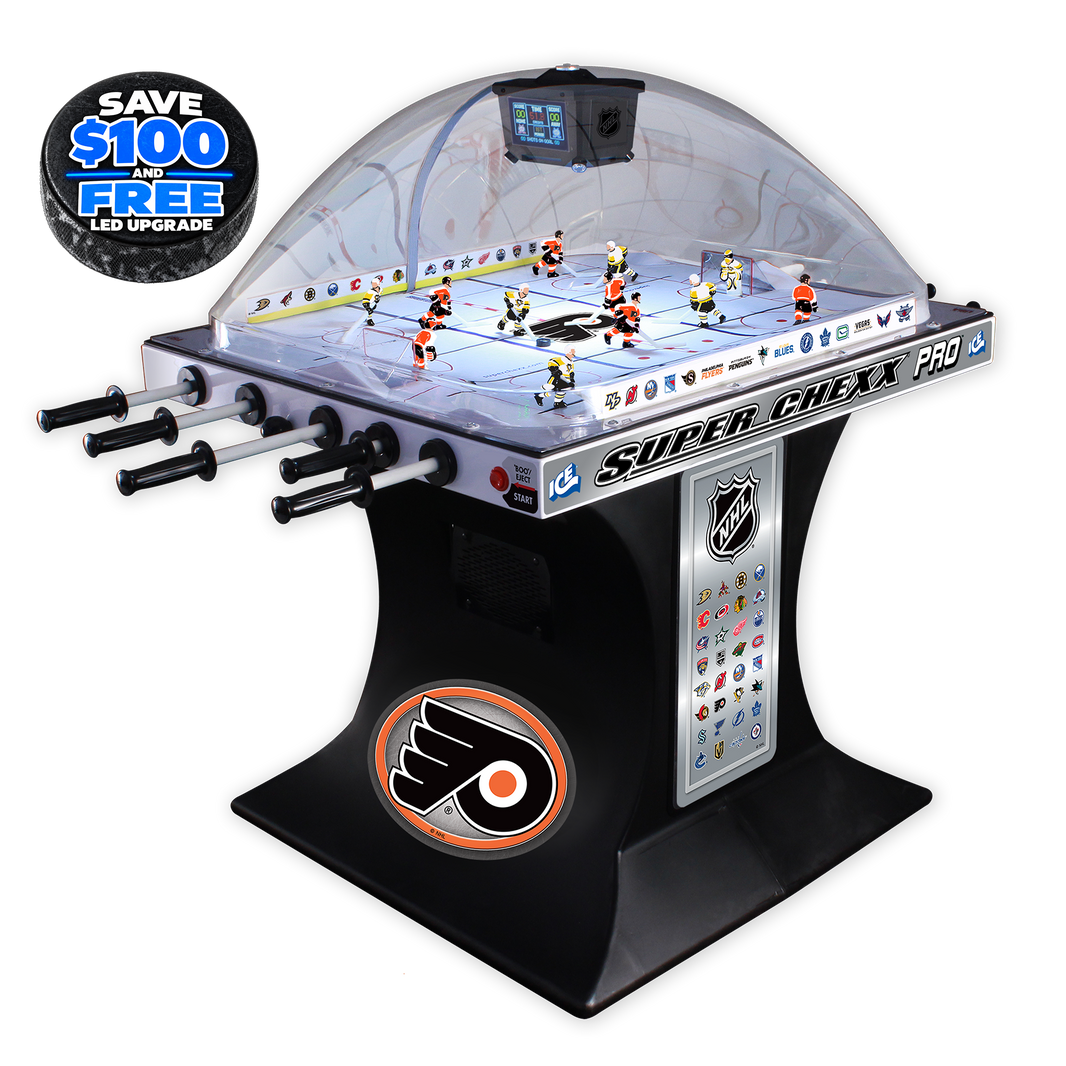 Philadelphia Flyers NHL Super Chexx Pro Bubble Hockey Arcade Innovative Concepts in Entertainment