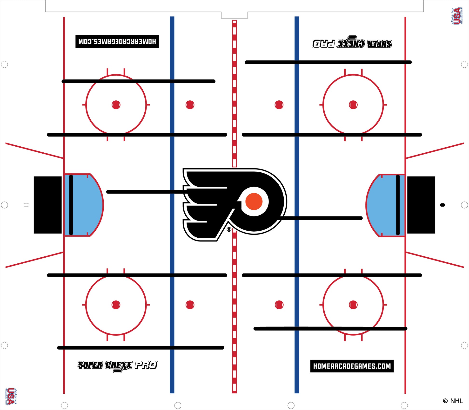 Philadelphia Flyers NHL Super Chexx Pro Bubble Hockey Arcade Innovative Concepts in Entertainment