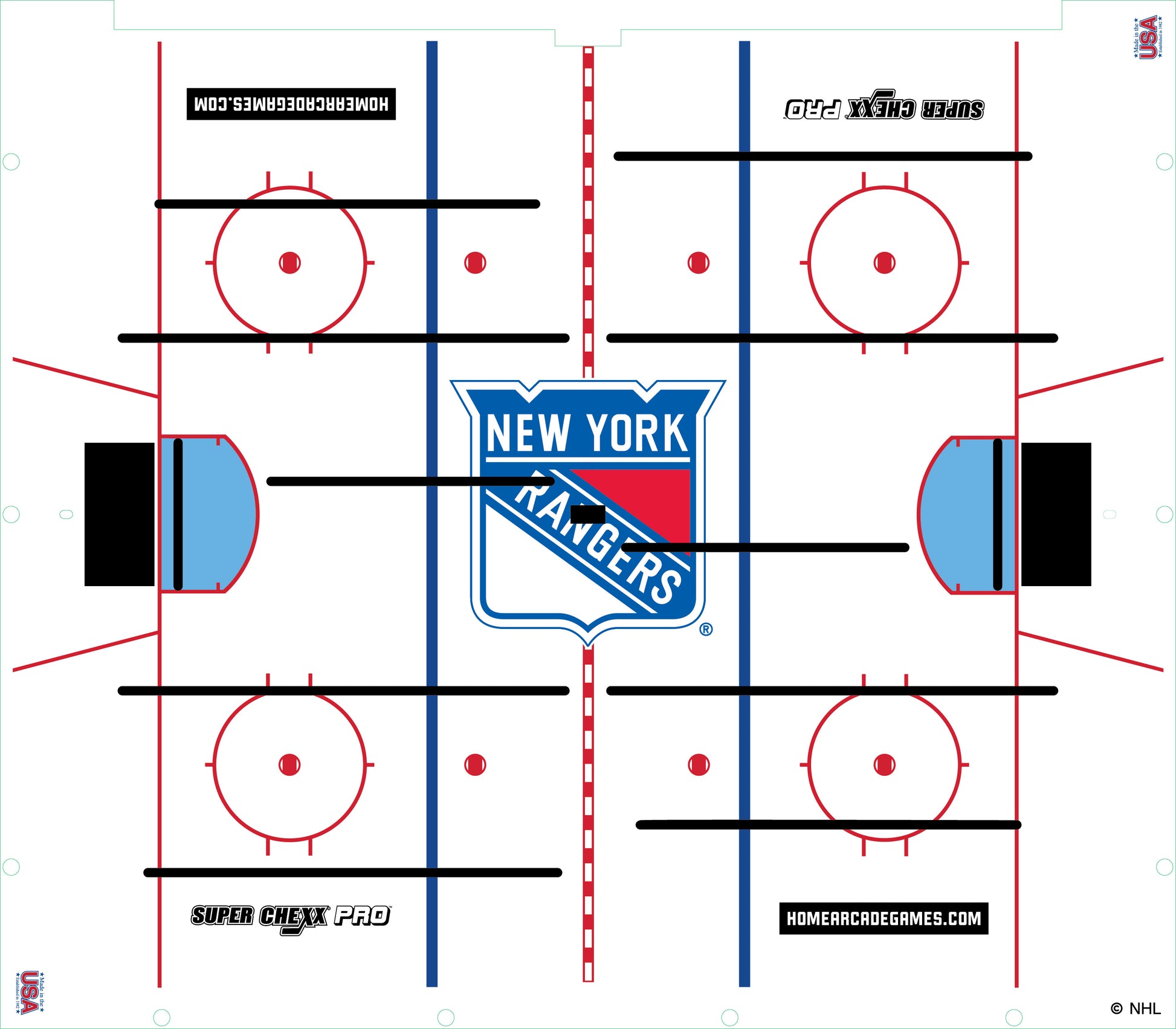 New York Rangers NHL Super Chexx Pro Bubble Hockey Arcade Innovative Concepts in Entertainment