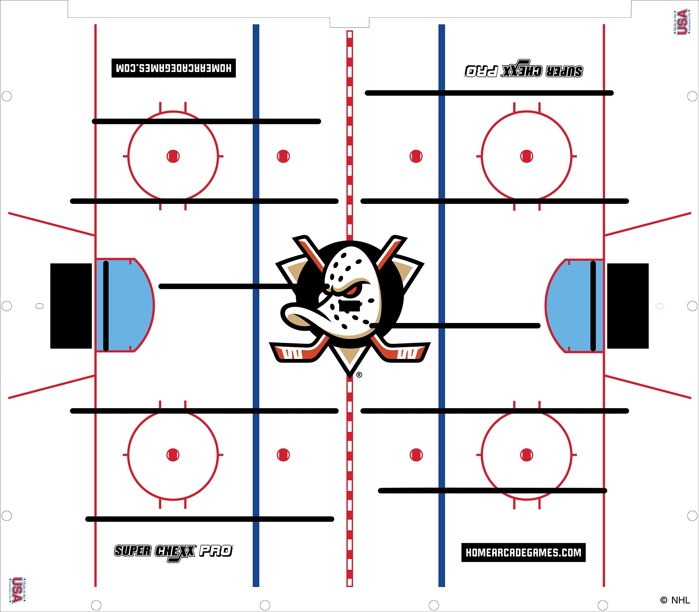 Anaheim Ducks NHL Super Chexx Pro Bubble Hockey – Super Chexx Store