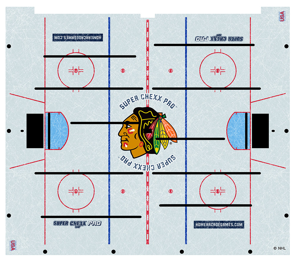 Chicago Blackhawks NHL Super Chexx Pro Bubble Hockey Arcade Innovative Concepts in Entertainment