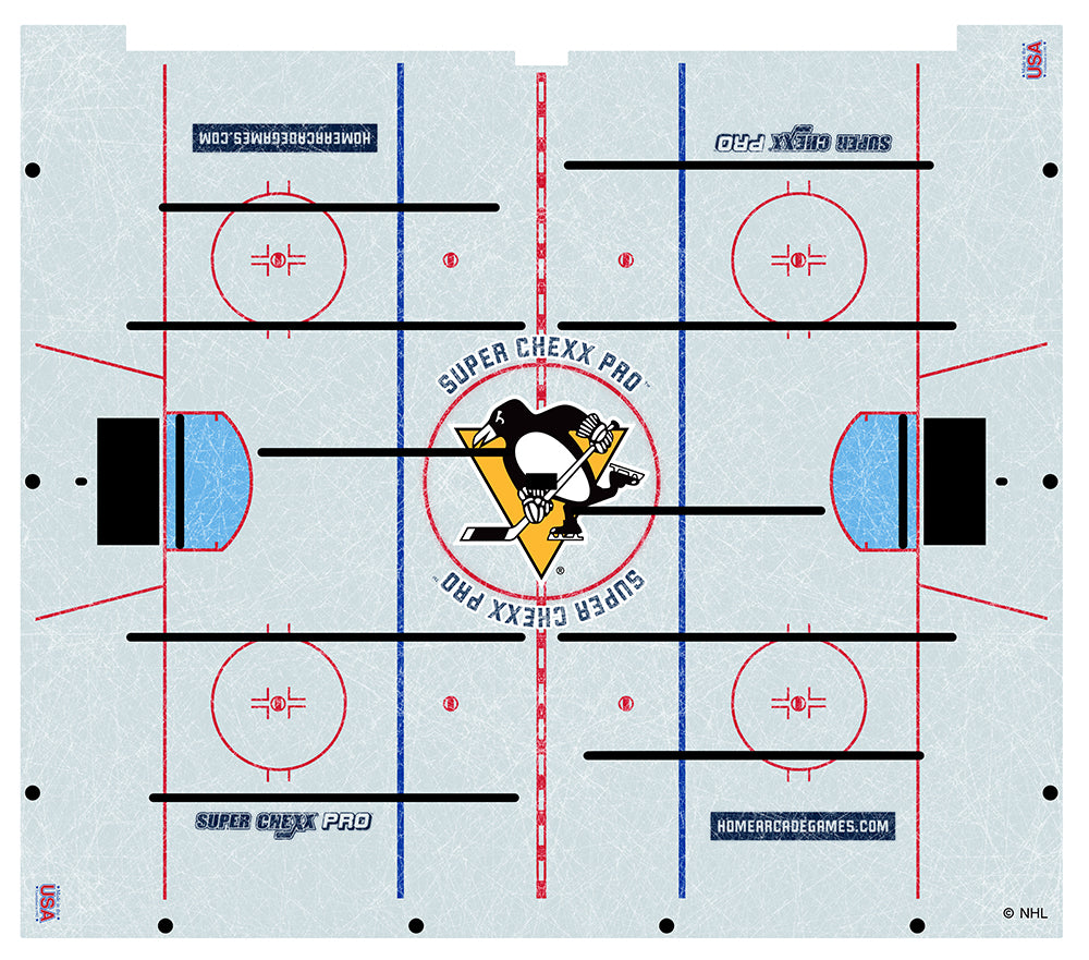 Pittsburgh Penguins NHL Super Chexx Pro Bubble Hockey Arcade Innovative Concepts in Entertainment