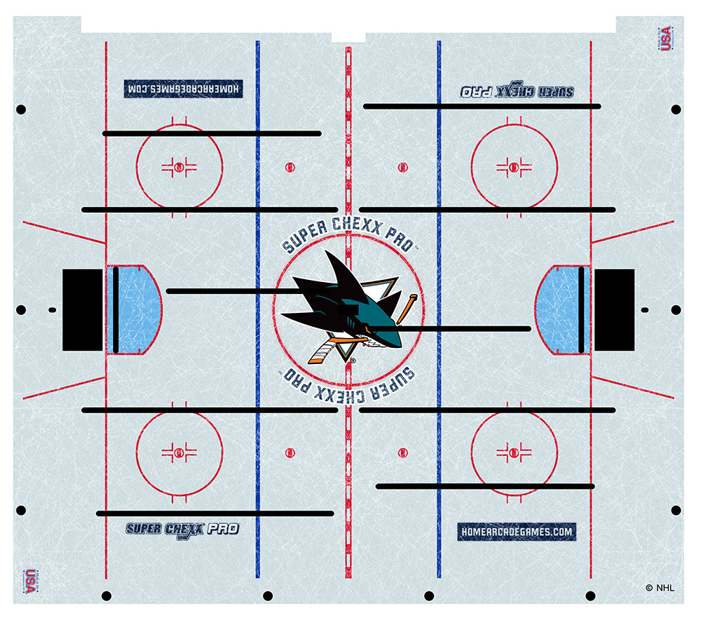 San Jose Sharks NHL Super Chexx Pro Bubble Hockey Arcade Innovative Concepts in Entertainment
