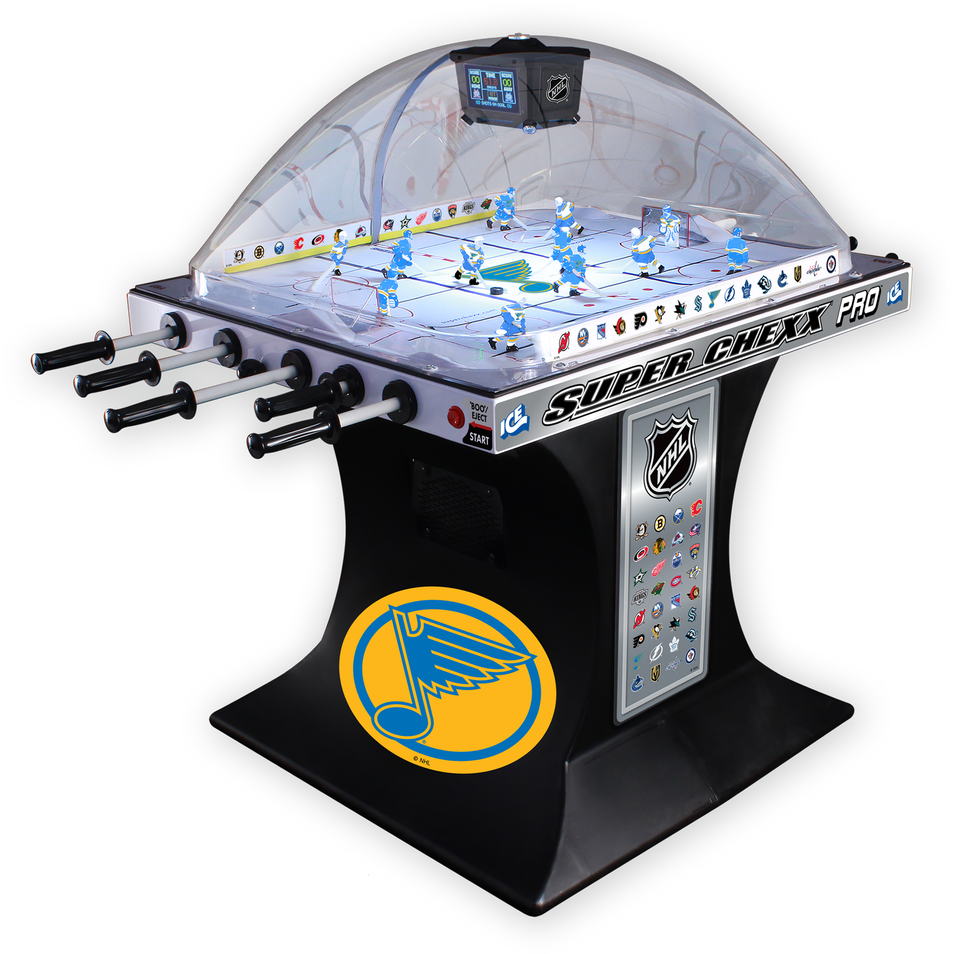 St. Louis Blues NHL Super Chexx Pro Bubble Hockey Arcade Innovative Concepts in Entertainment