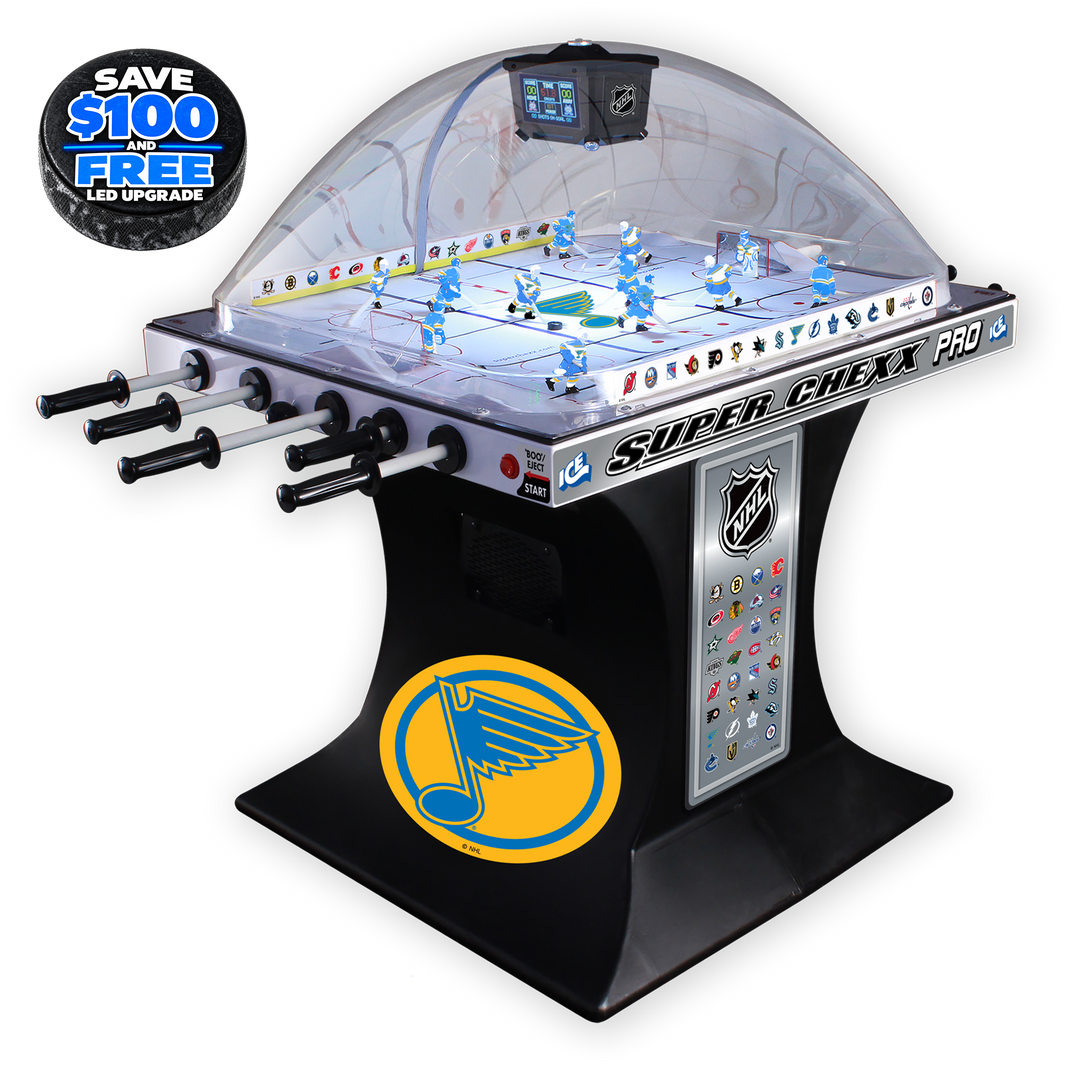 St. Louis Blues NHL Super Chexx Pro Bubble Hockey Arcade Innovative Concepts in Entertainment