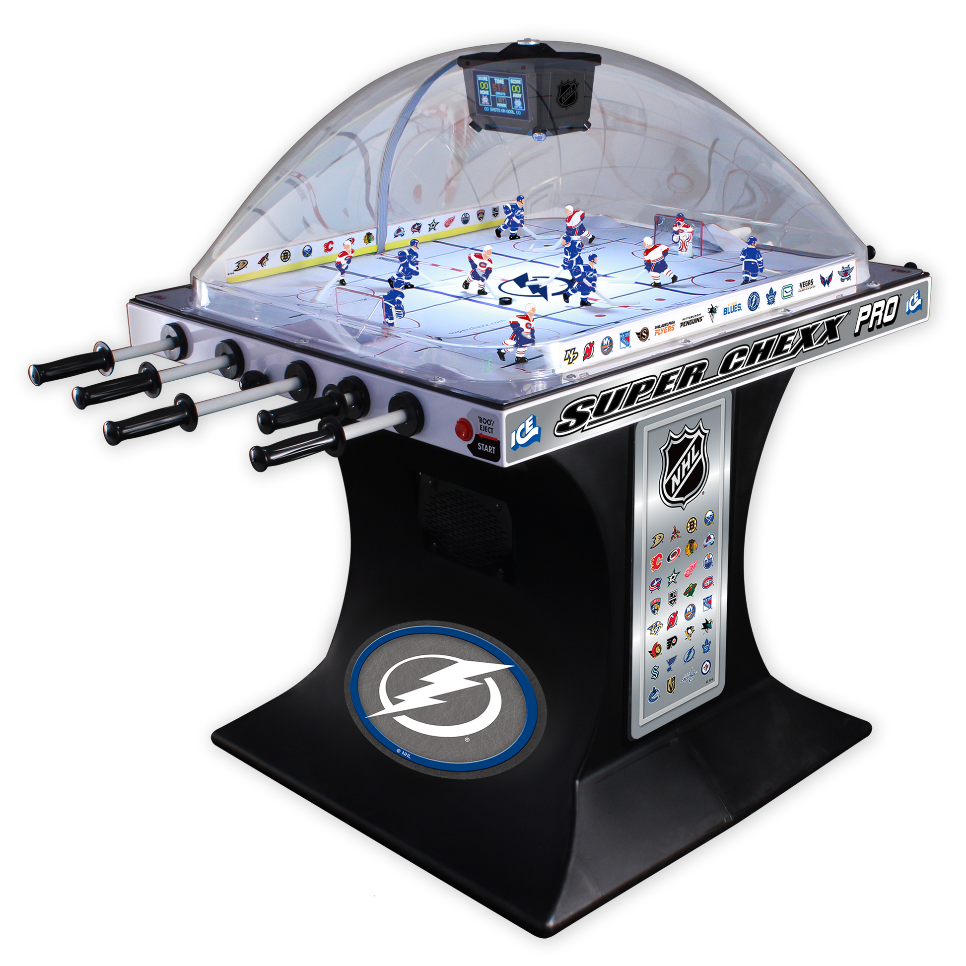 Tampa Bay Lightning NHL Super Chexx Pro Bubble Hockey Arcade Innovative Concepts in Entertainment   
