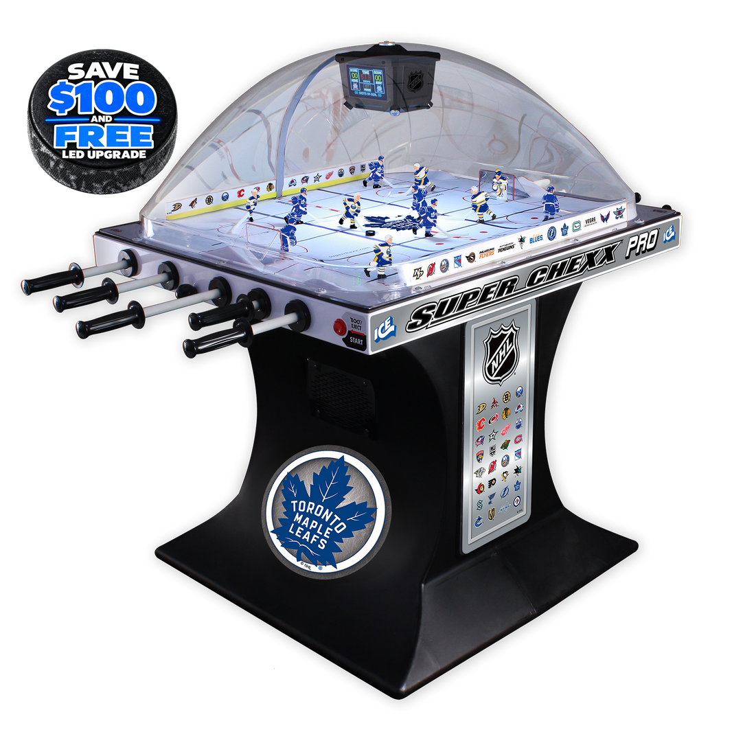 Toronto Maple Leafs NHL Super Chexx Pro Bubble Hockey Arcade Innovative Concepts in Entertainment