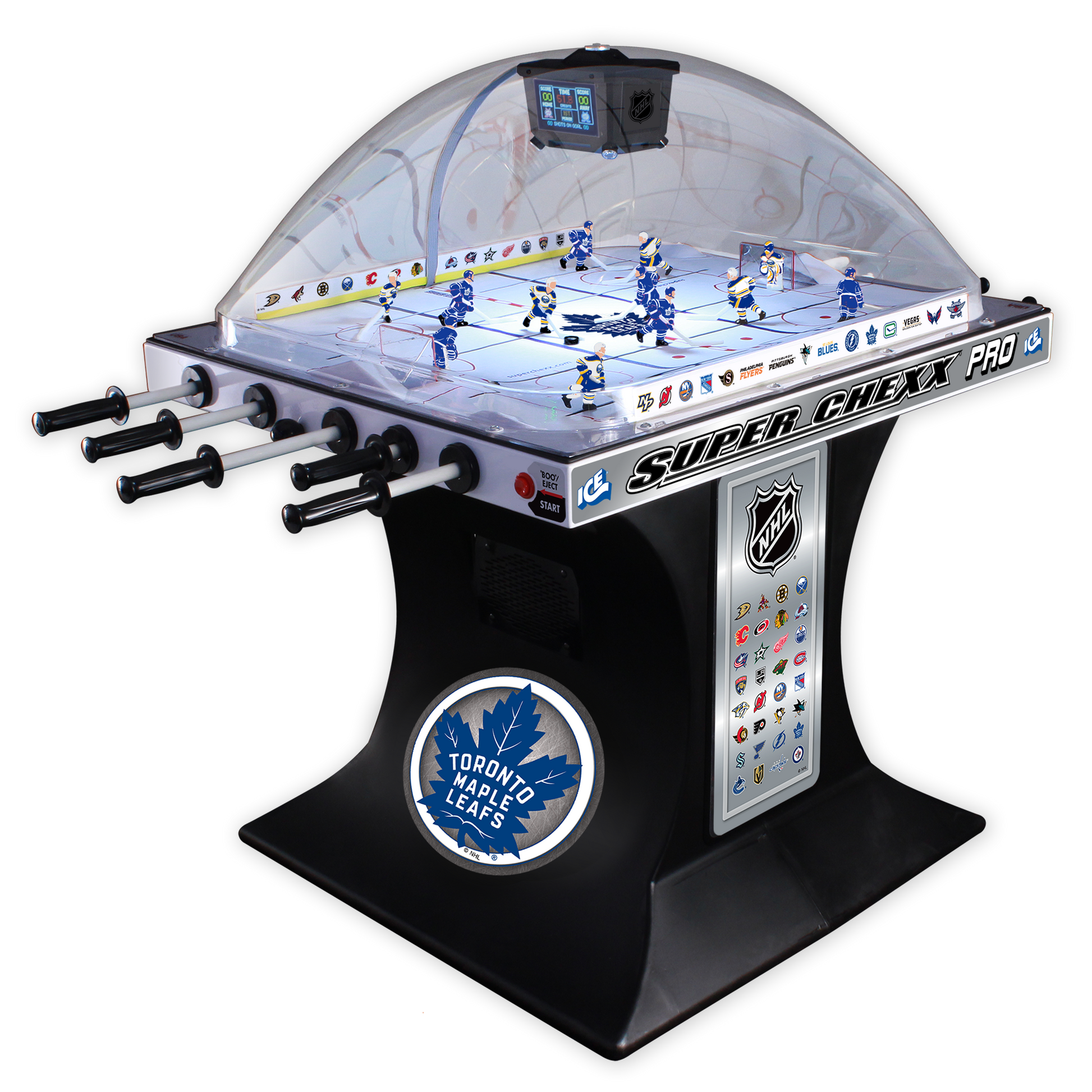 Toronto Maple Leafs NHL Super Chexx Pro Bubble Hockey Arcade Innovative Concepts in Entertainment   