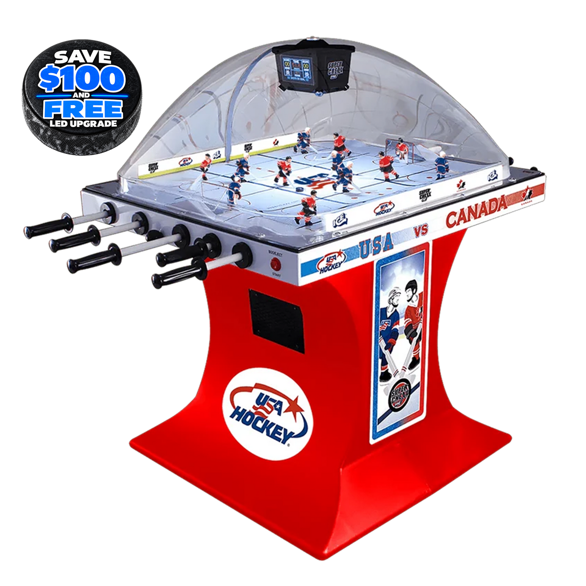 Licensed Team USA "USA VS CANADA" Edition Super Chexx Pro® Ice Game