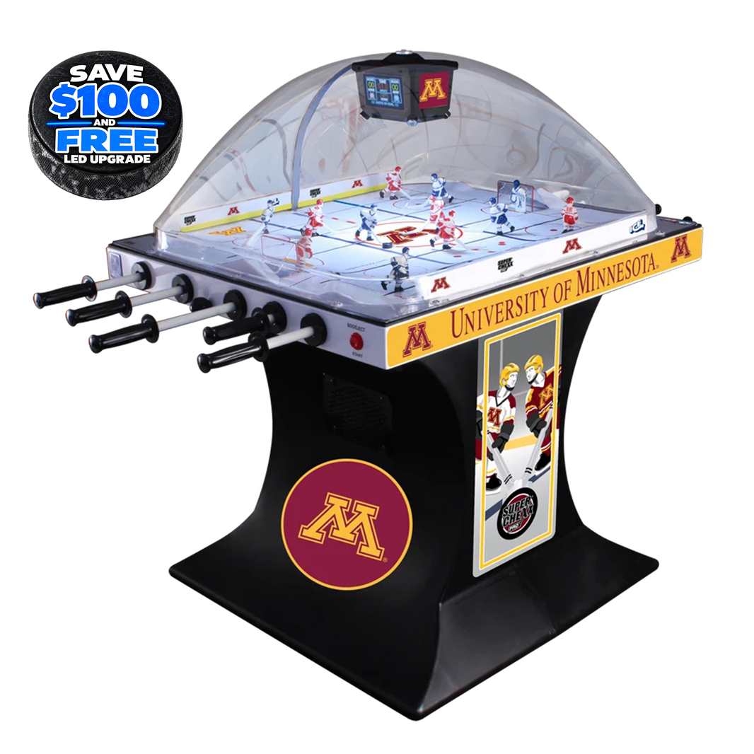 University of Minnesota Super Chexx PRO® Bubble Hockey Arcade Innovative Concepts in Entertainment