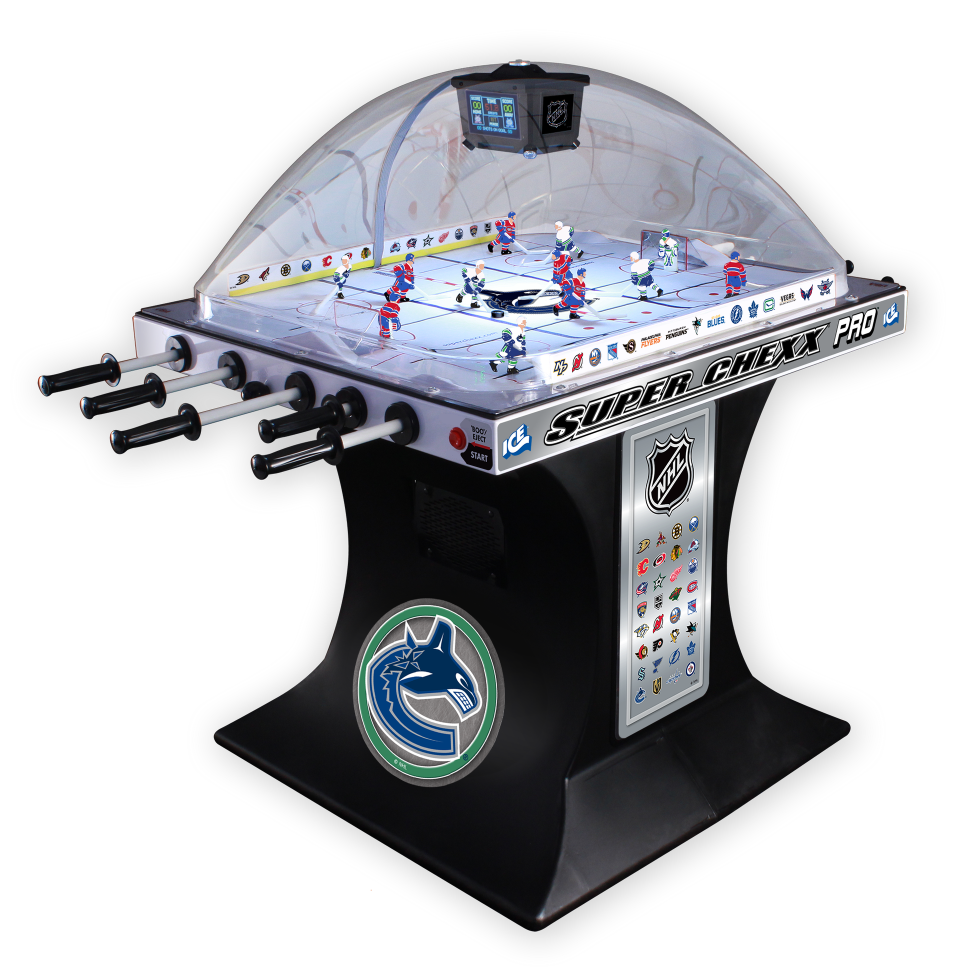 Vancouver Canucks NHL Super Chexx Pro Bubble Hockey Arcade Innovative Concepts in Entertainment   