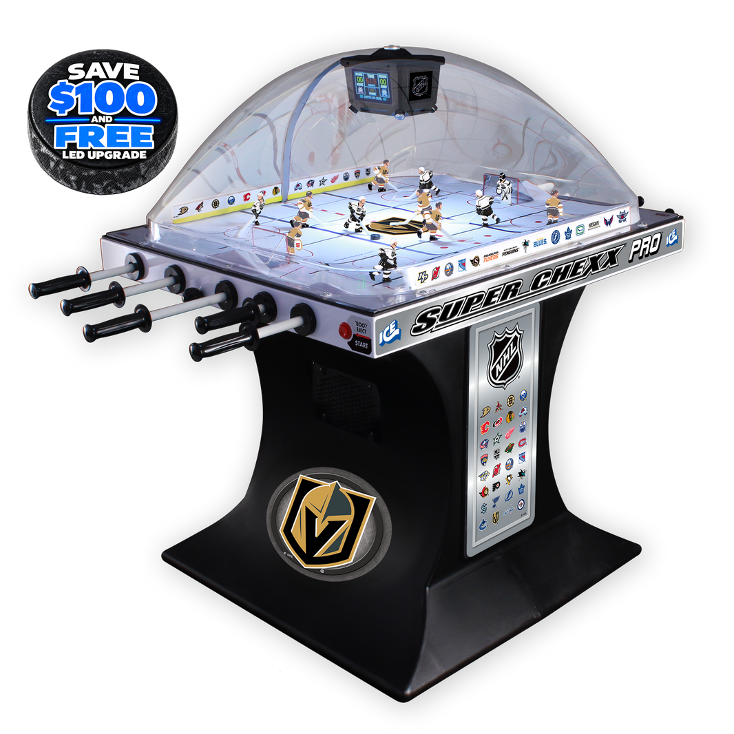 Vegas Golden Knights NHL Super Chexx Pro Bubble Hockey Arcade Innovative Concepts in Entertainment