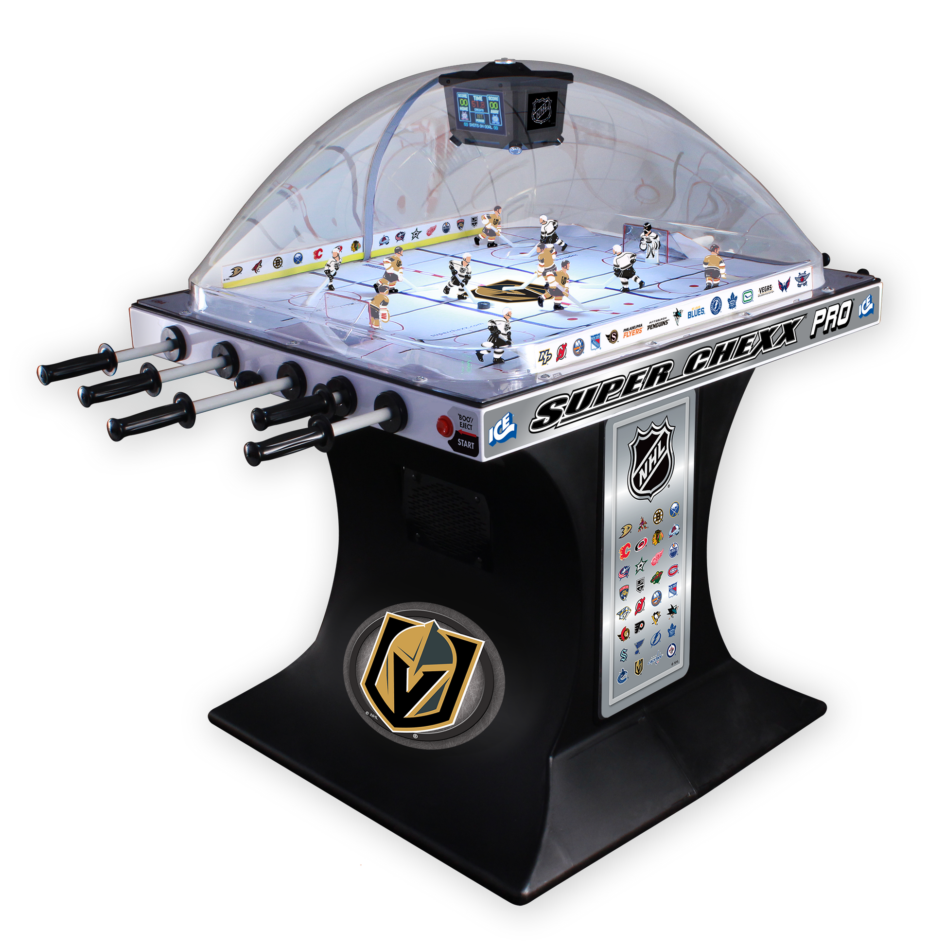 Vegas Golden Knights NHL Super Chexx Pro Bubble Hockey Arcade Innovative Concepts in Entertainment   