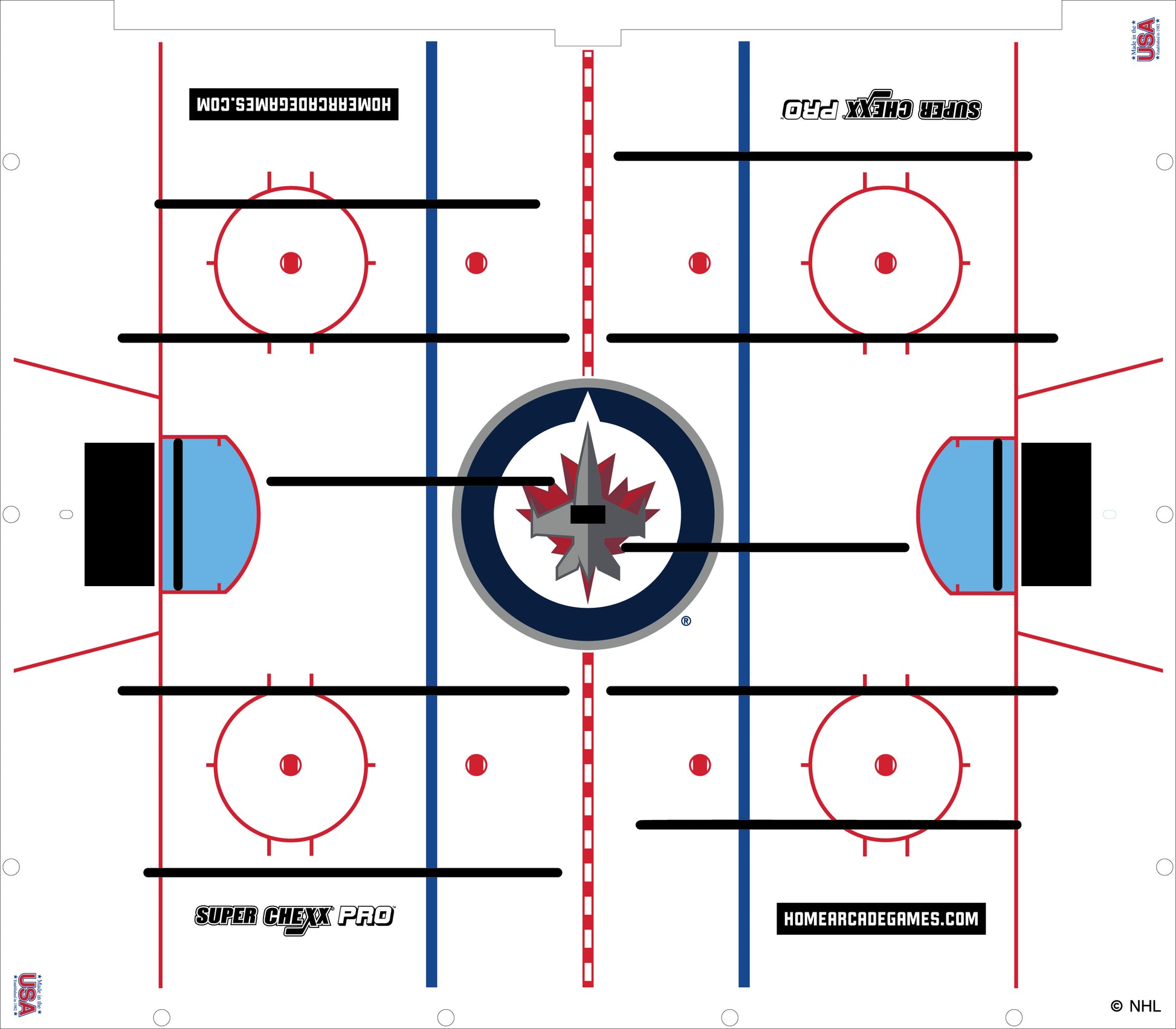 Winnipeg Jets NHL Super Chexx Pro Bubble Hockey Arcade Innovative Concepts in Entertainment