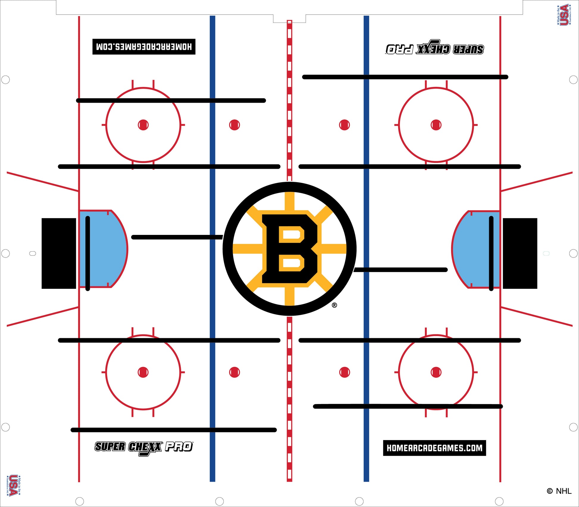 Boston Bruins NHL Super Chexx Pro Bubble Hockey Arcade Innovative Concepts in Entertainment