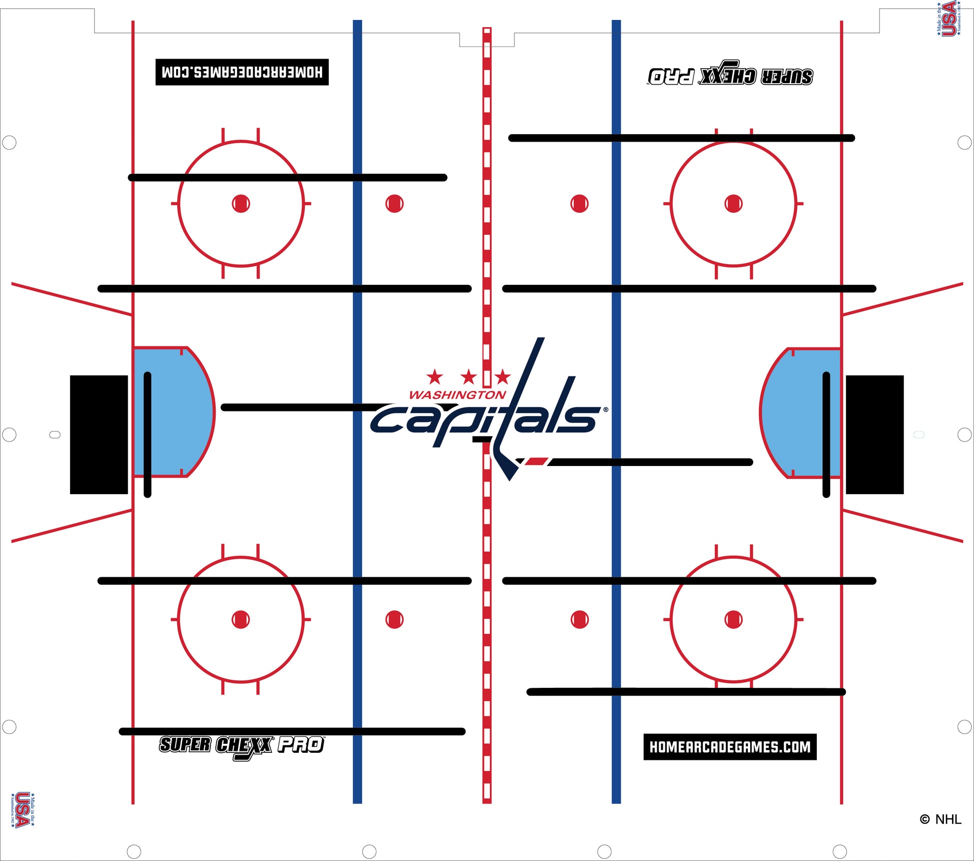 Washington Capitals NHL Super Chexx Pro Bubble Hockey Arcade Innovative Concepts in Entertainment