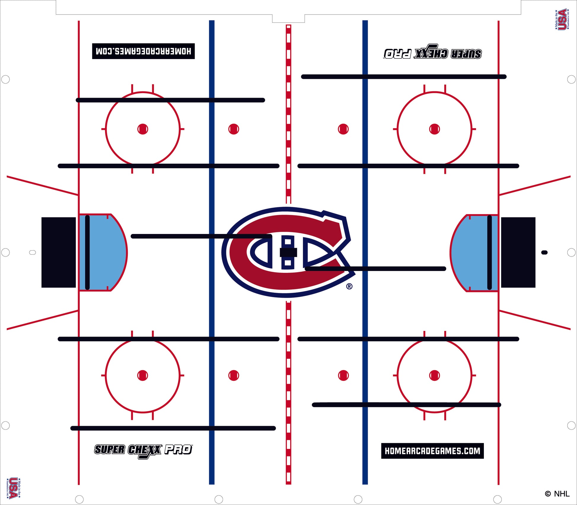 Montreal Canadiens NHL Super Chexx Pro Bubble Hockey Arcade Innovative Concepts in Entertainment