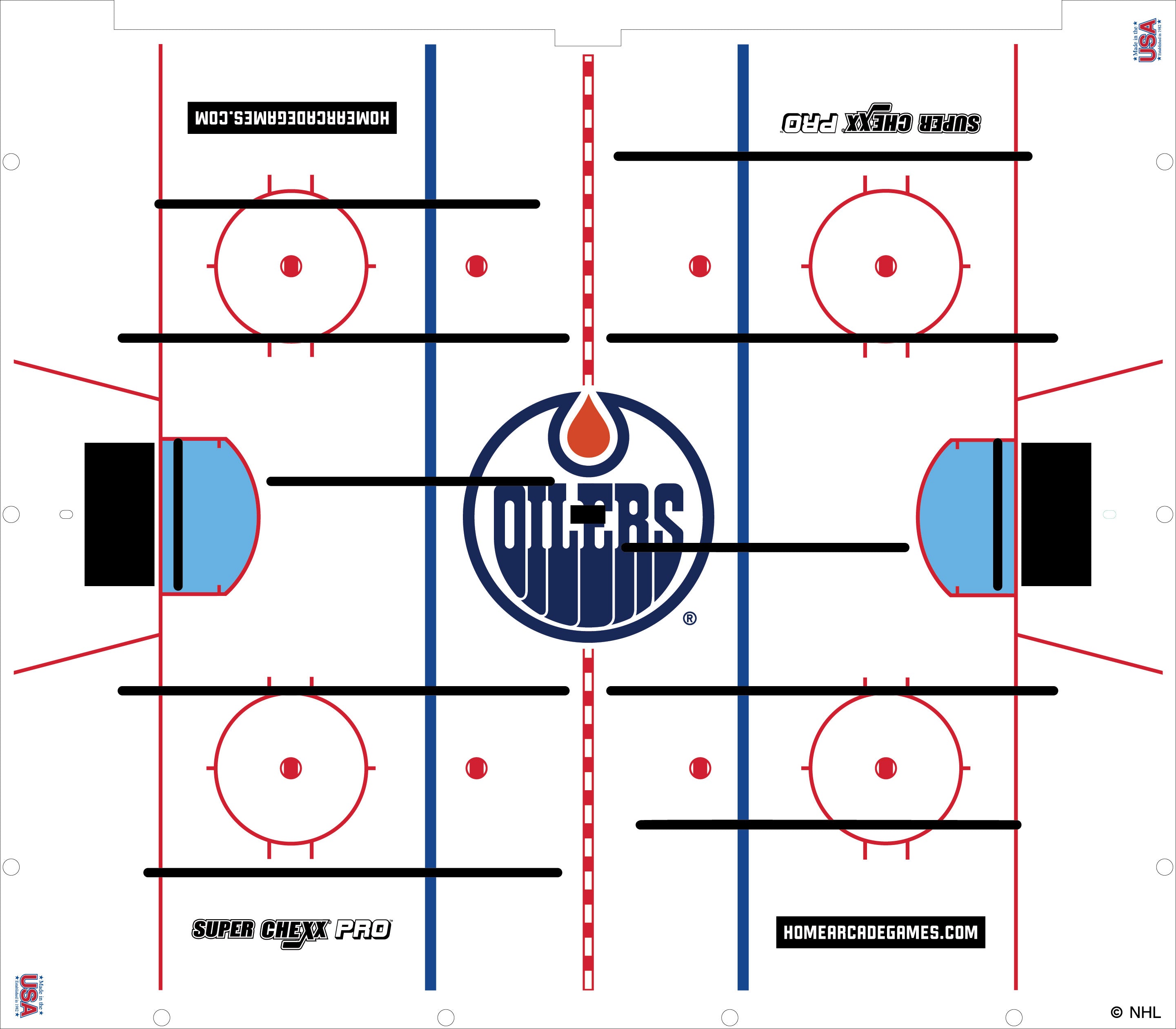 Edmonton Oilers NHL Super Chexx Pro Bubble Hockey – Super Chexx Store