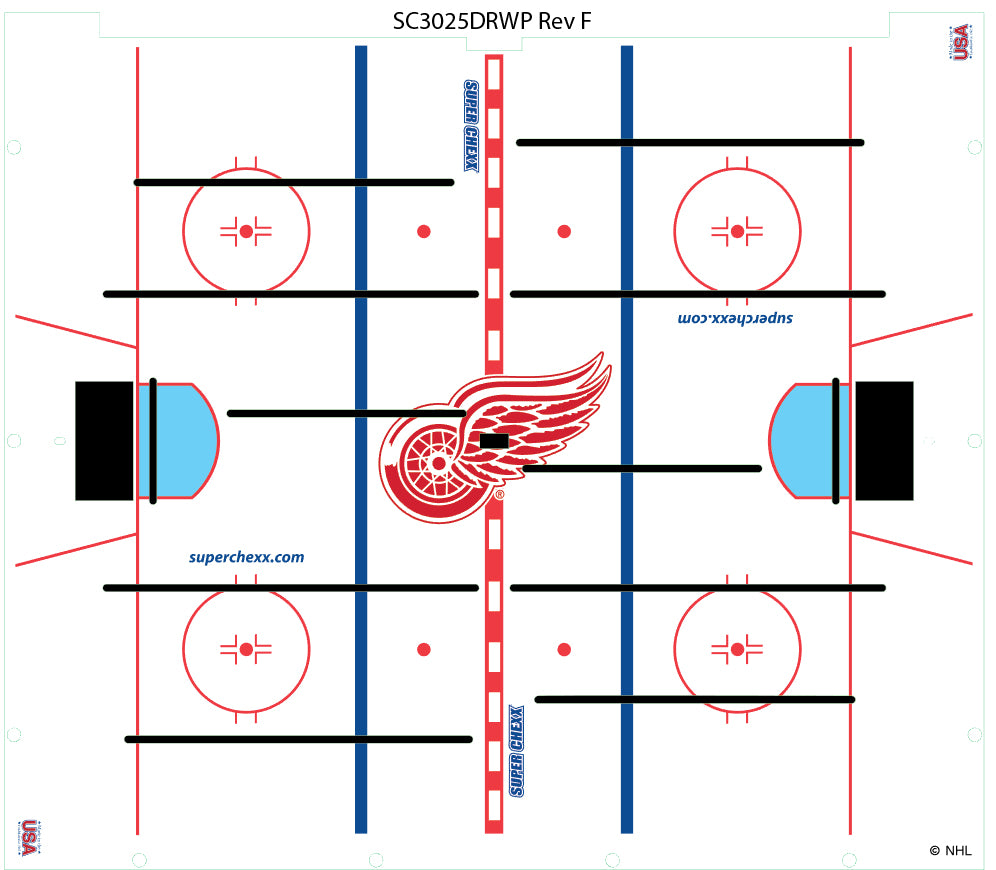 CHOOSE CENTER ICE LOGO OPTIONS_HIDDEN_PRODUCT Innovative Concepts in Entertainment, Inc. Detroit Red Wings Logo ICE  